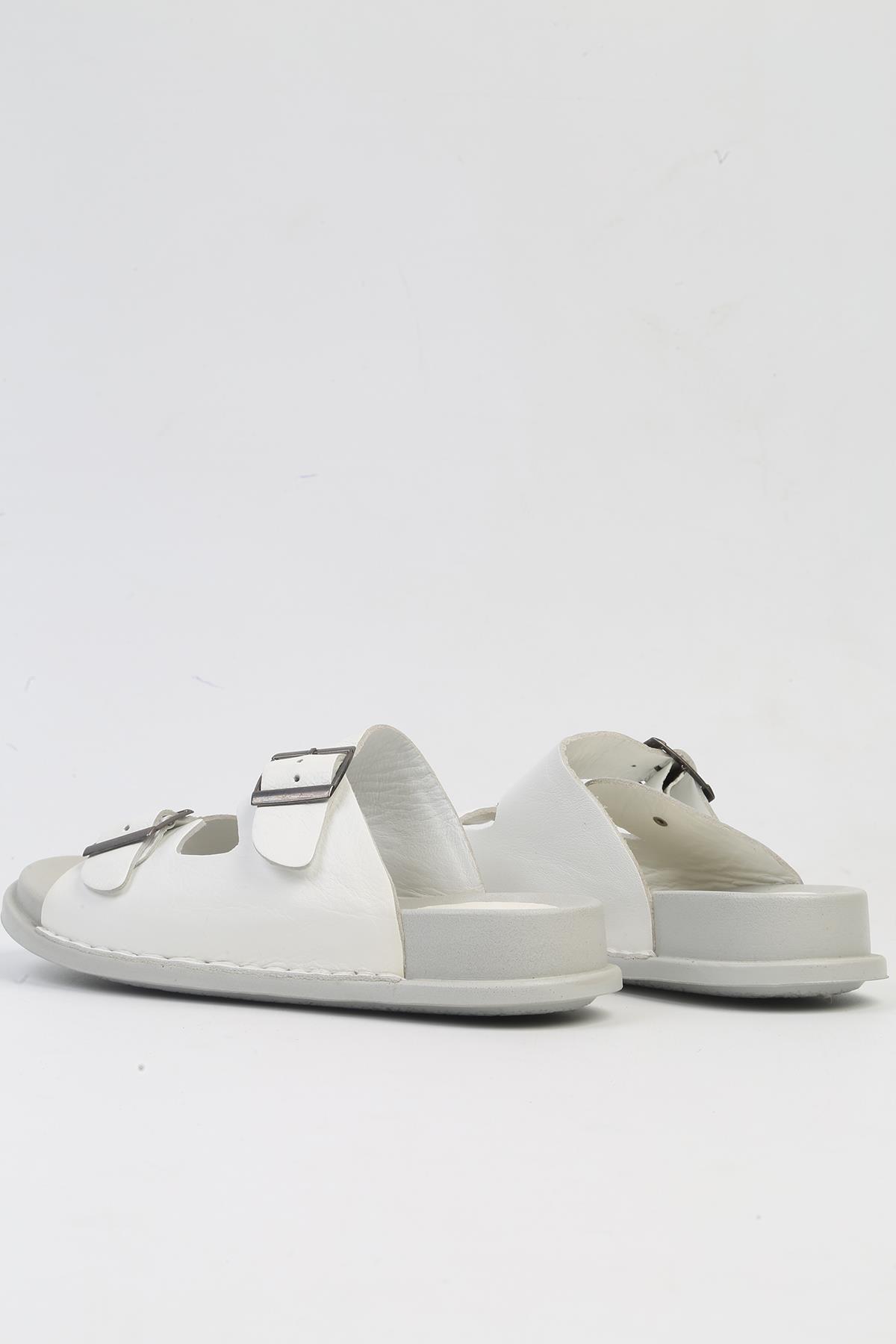® | PC-7176- 3805 Beyaz-Kadın Terlik - Görsel 4