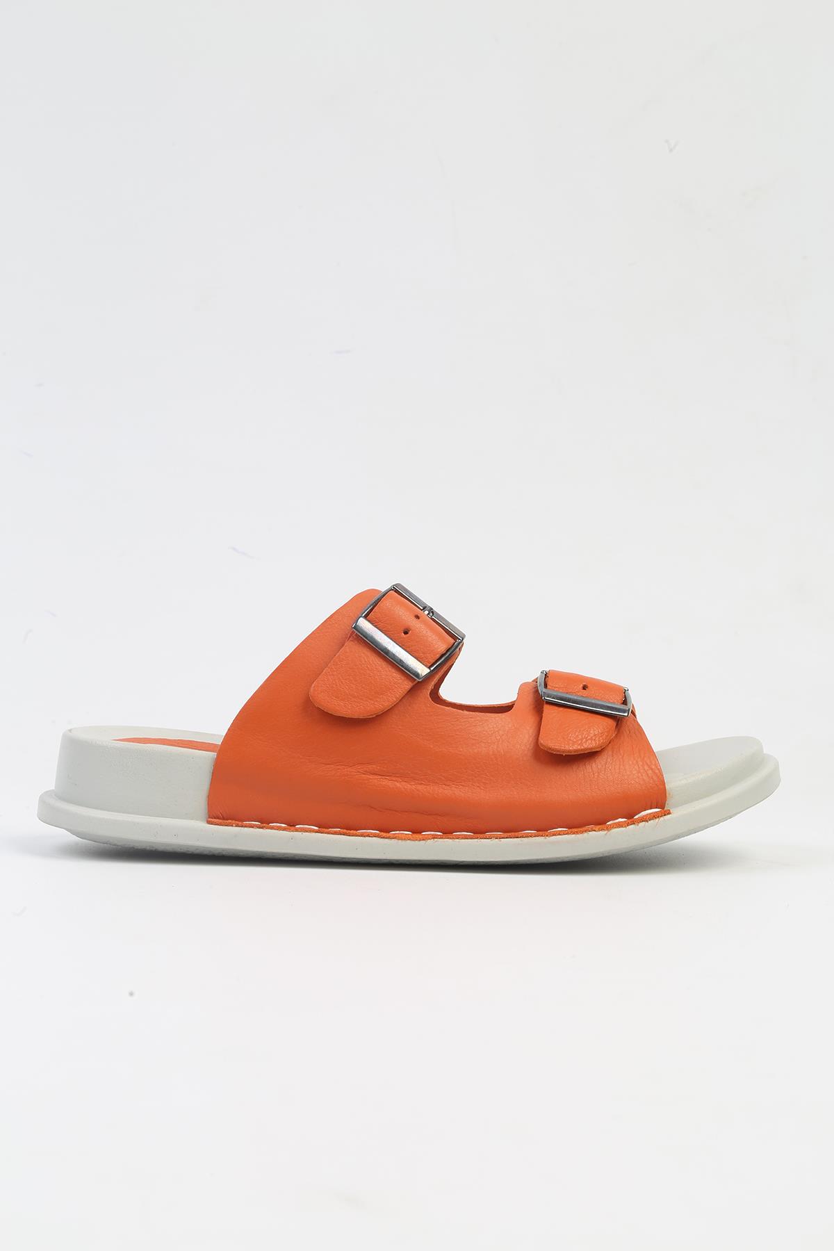 ® |PC-7176- 3805 Turuncu-Kadın Terlik - Görsel 2