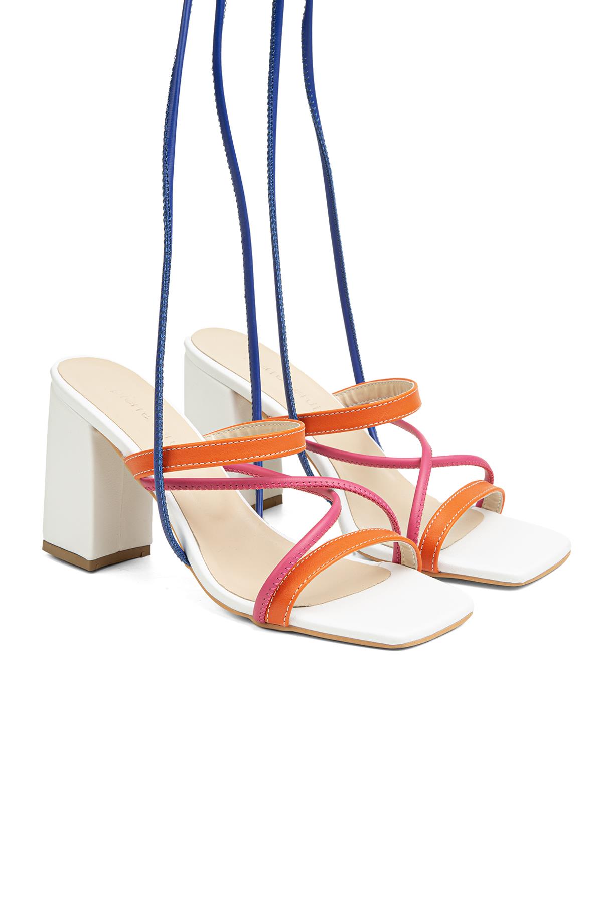 ® | PC-52269-3959 Çok Renkli - Kadın Topuklu Ayakkabı - Görsel 3