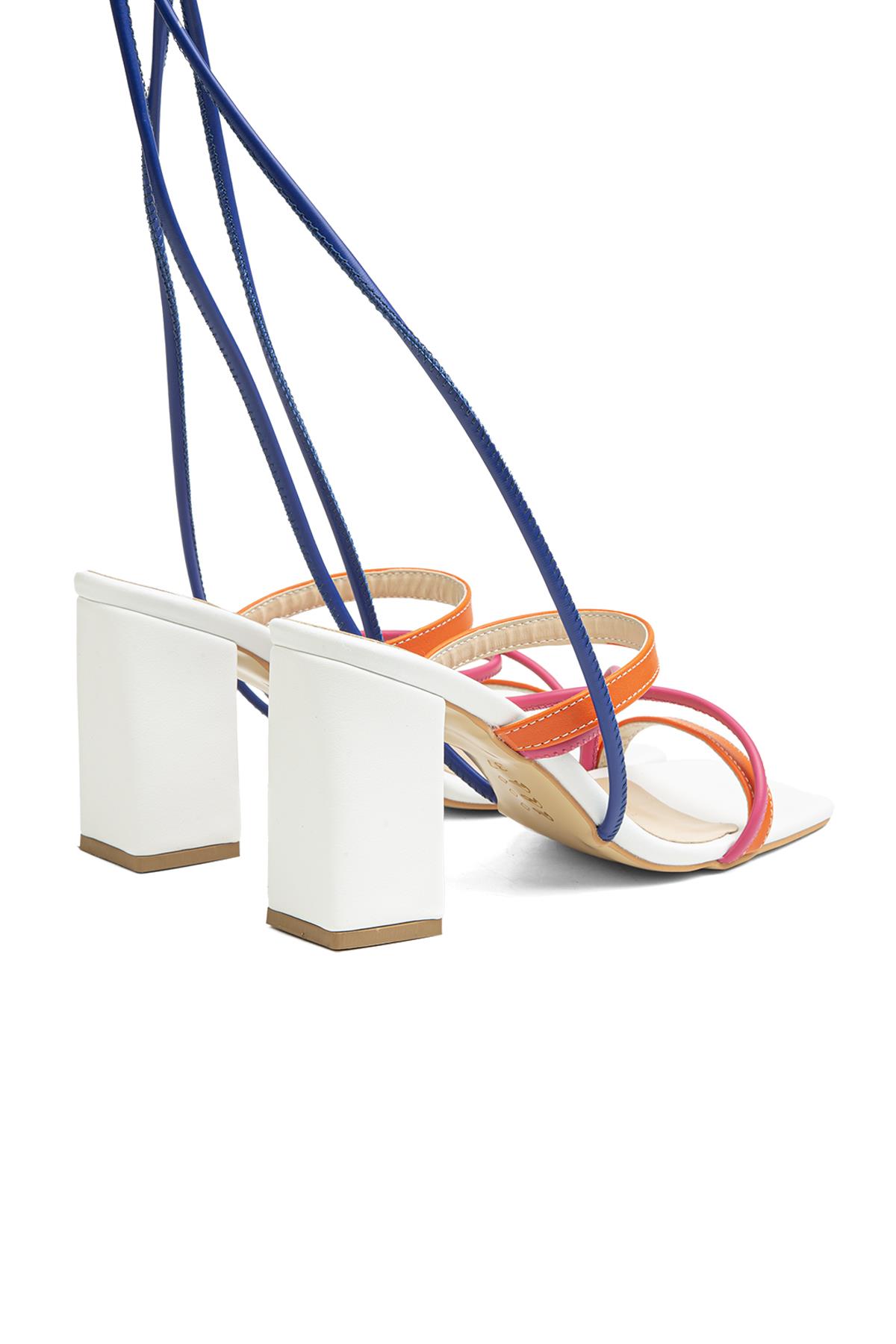 ® | PC-52269-3959 Çok Renkli - Kadın Topuklu Ayakkabı - Görsel 4