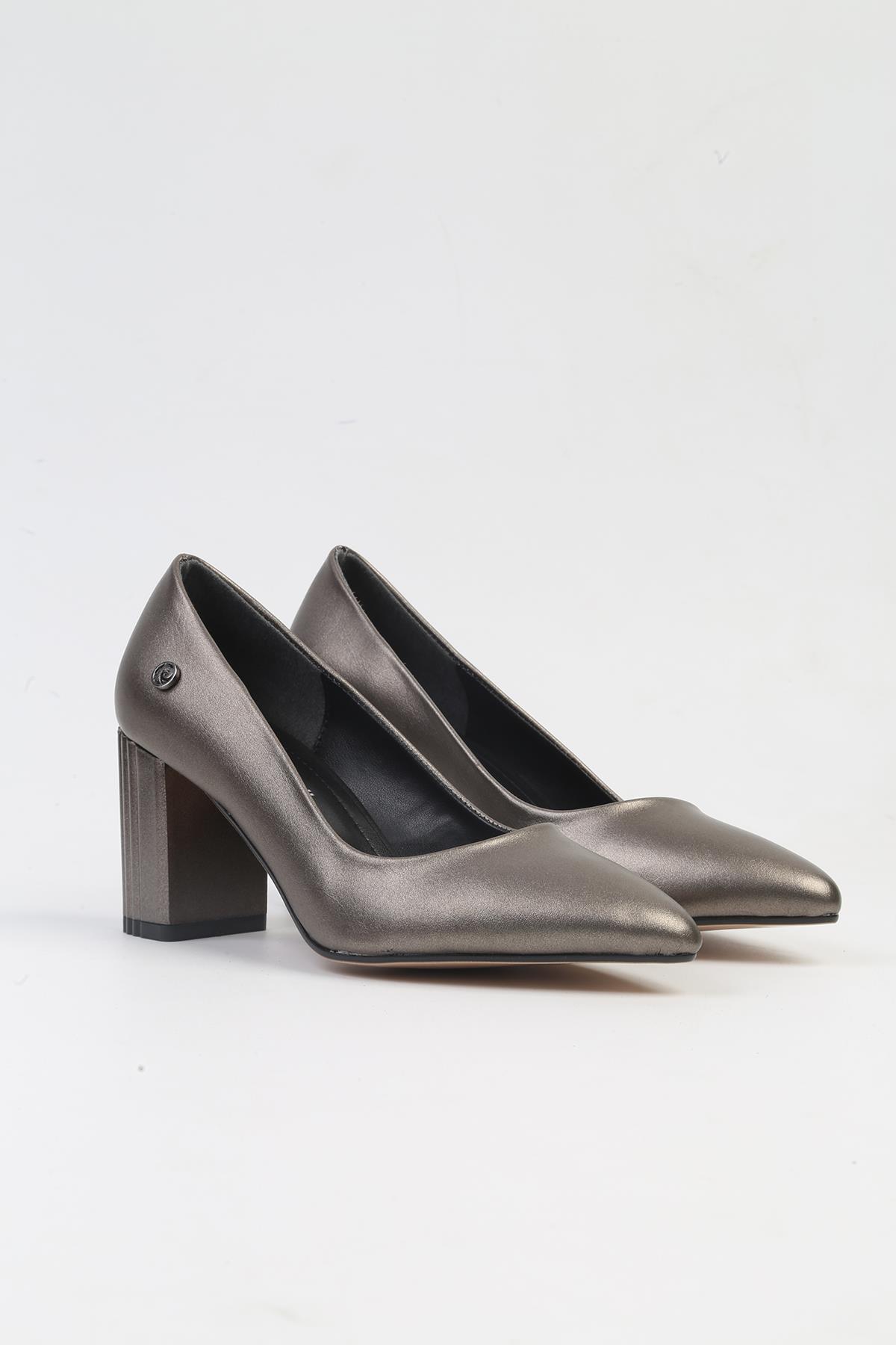 ® | PC-52574 - 3478 Platin Cilt-Kadın Topuklu Ayakkabı - Görsel 3