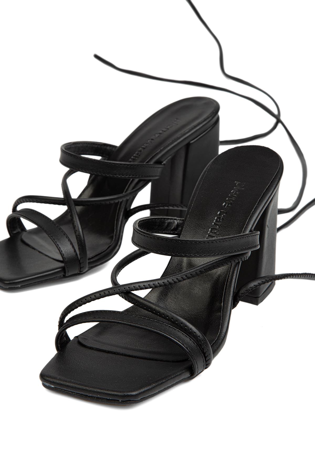 ® | PC-52269-3959 Siyah - Kadın Topuklu Ayakkabı - Görsel 5