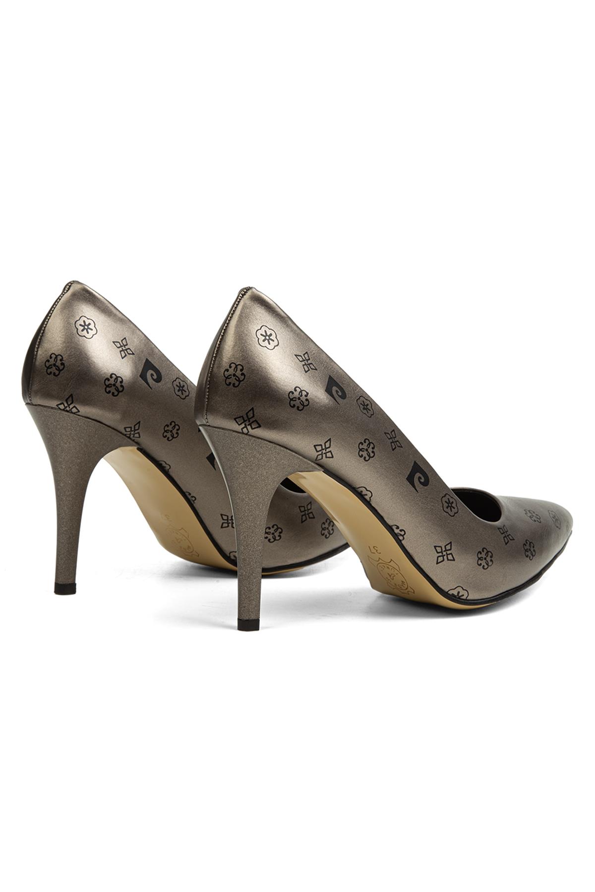 ® | PC-52211-3955 Platin Desen - Kadın Topuklu Ayakkabı - Görsel 4