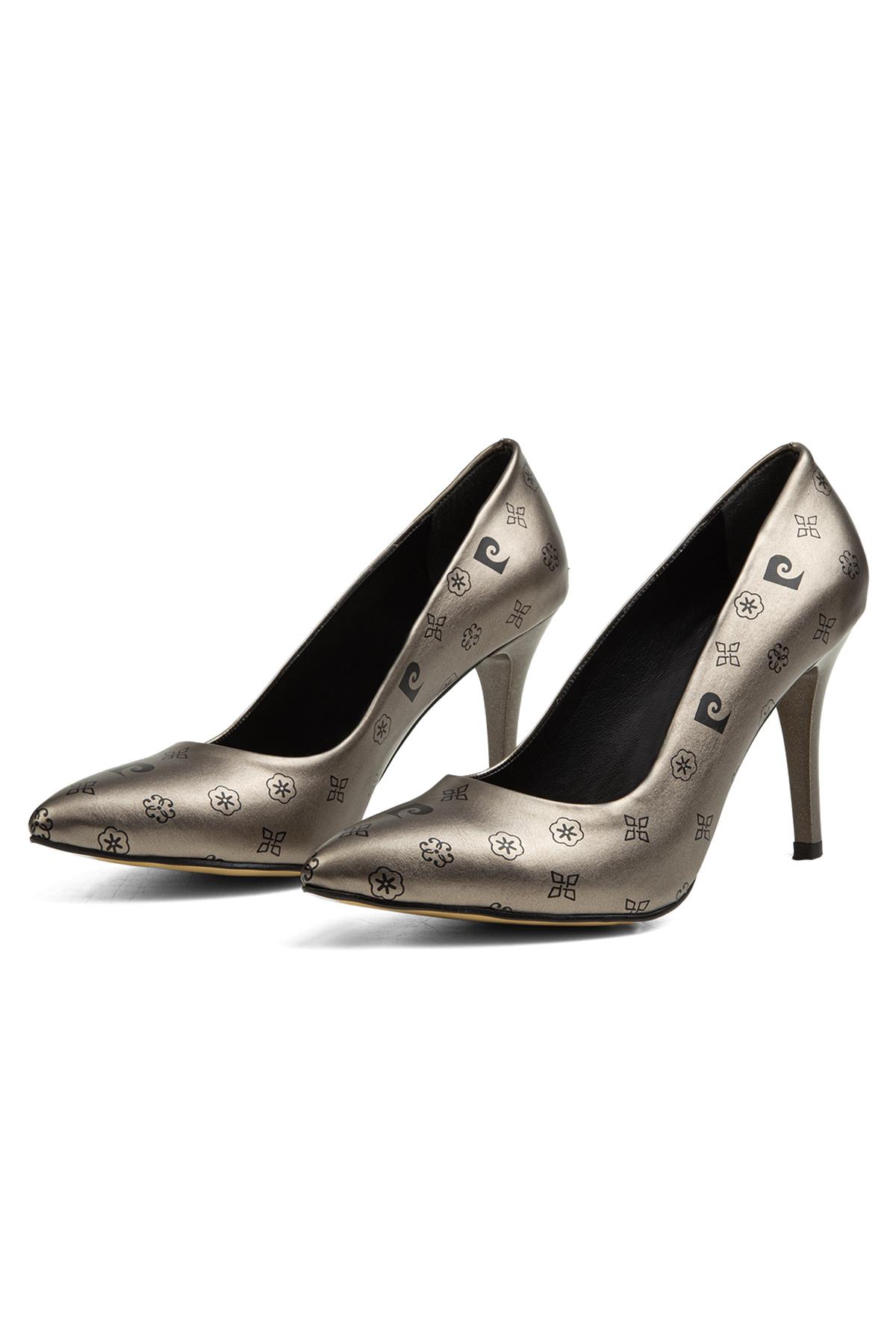 ® | PC-52211-3955 Platin Desen - Kadın Topuklu Ayakkabı - Görsel 5