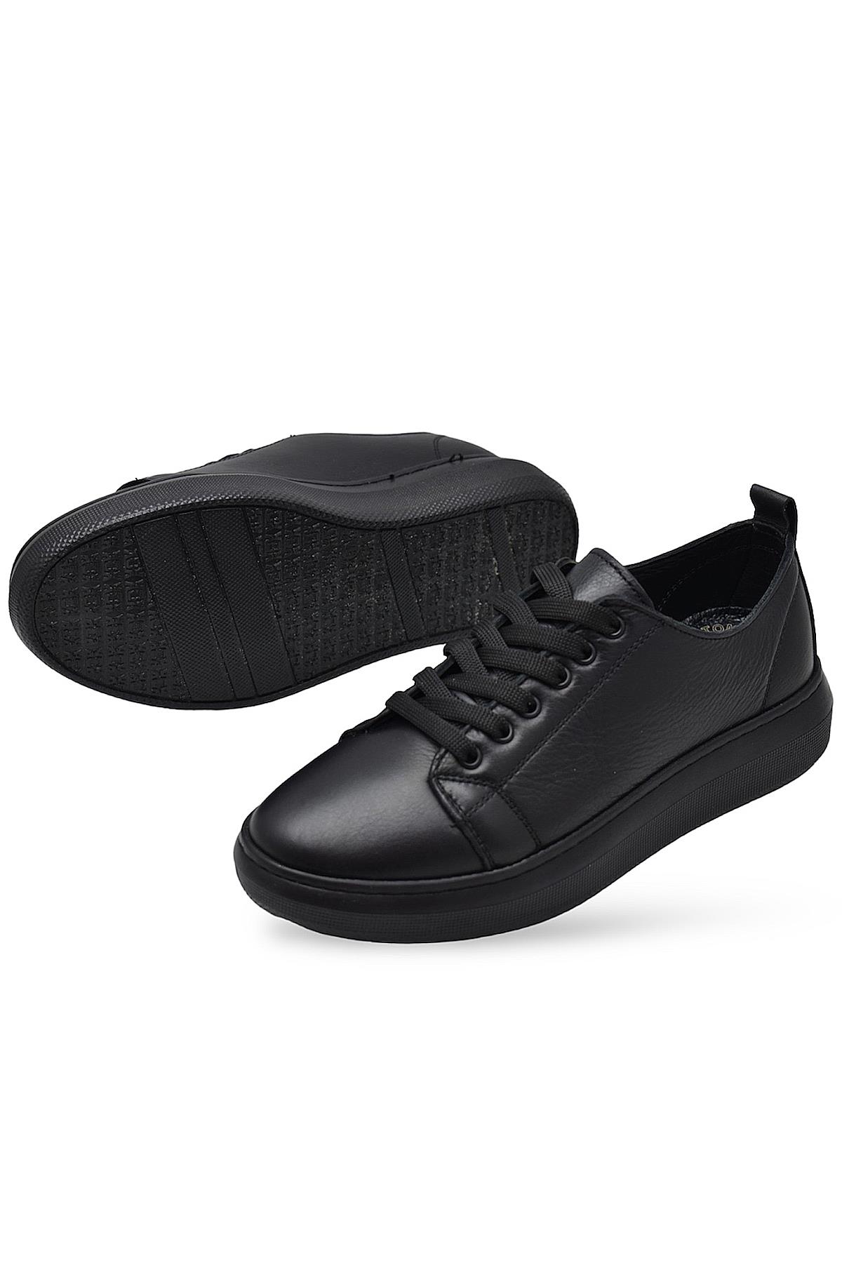 764 Full Ortopedik Taban Hakiki Deri Günlük Kadın Ayakkabı Kadın Sneakers - Görsel 7