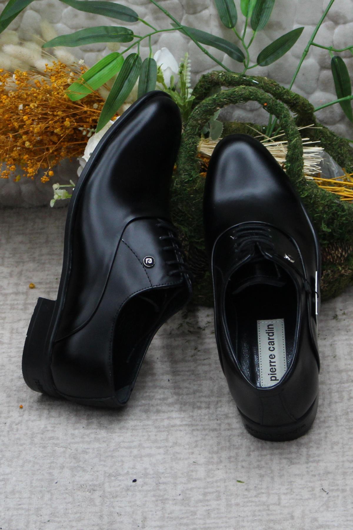 7017 Siyah Açma Damat Ayakkabısı Takım Ayakkabısı Erkek Klasik Ayakkabı - Görsel 7