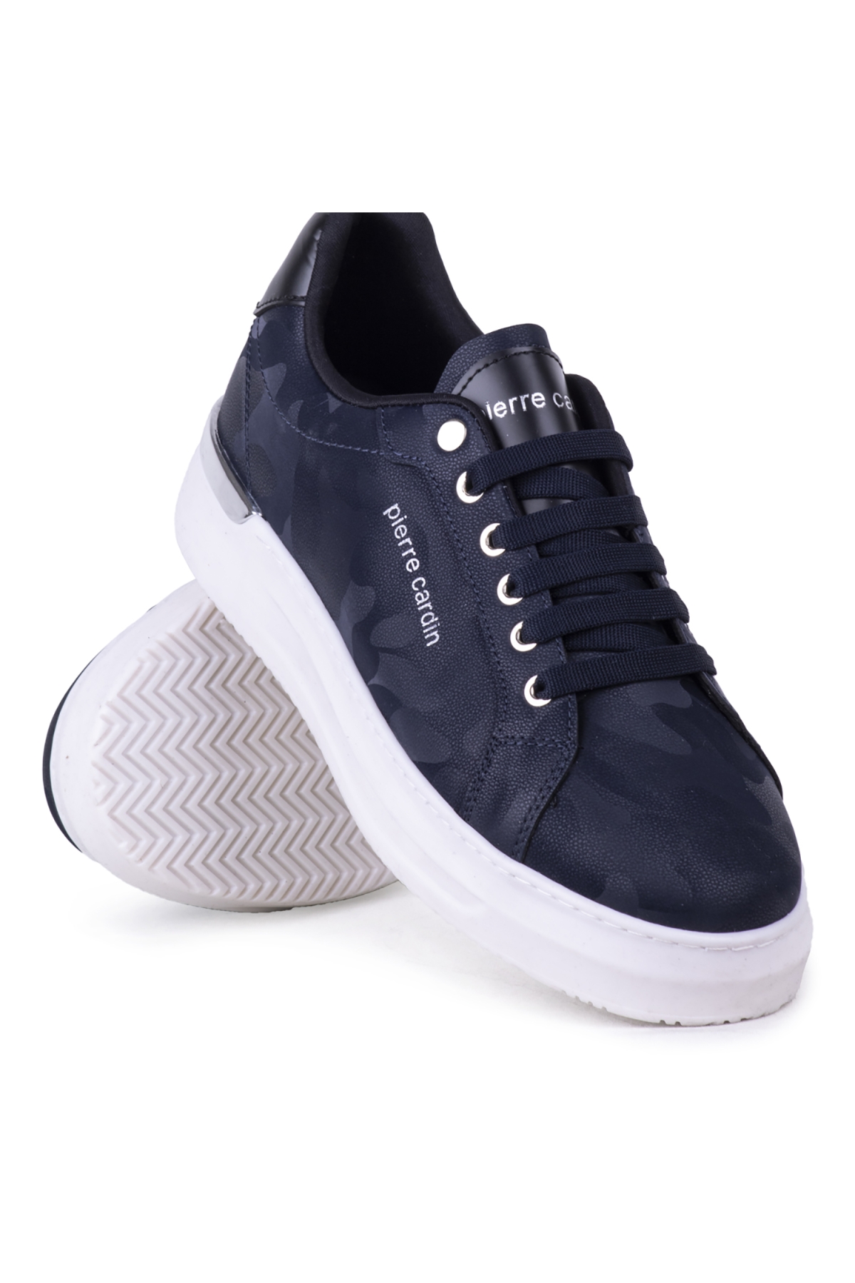 28234 Erkek Sneaker Ayakkabı Beyaz Ayakkabı Lacivert - Görsel 5