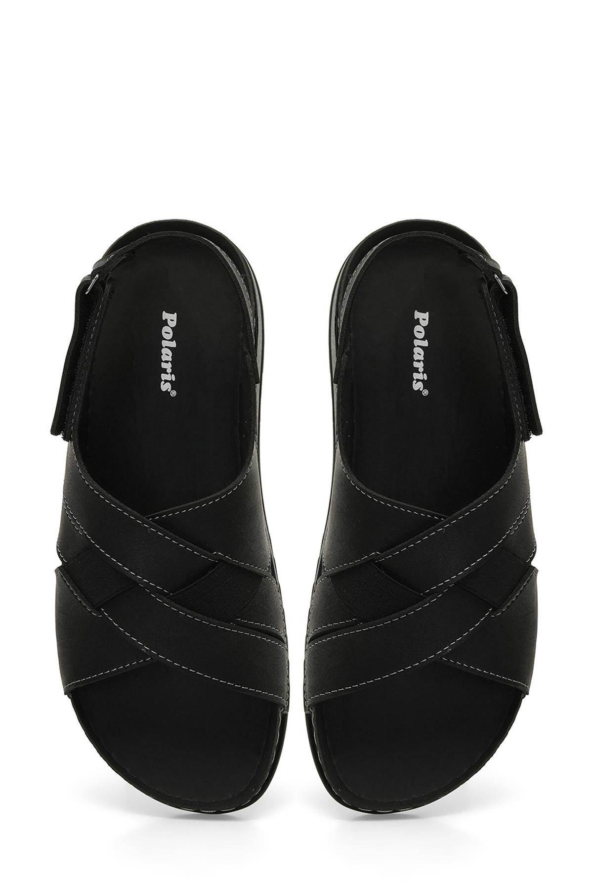 Polaris 406106.M4FX Siyah Erkek Sandalet - Görsel 5