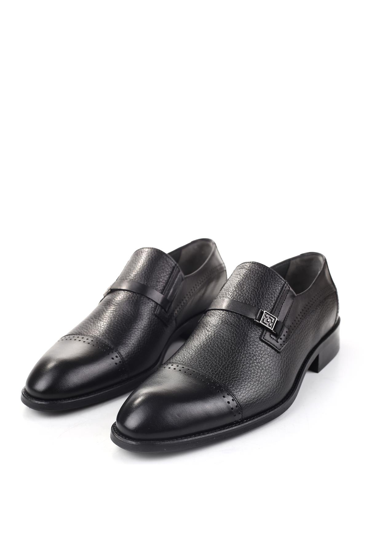 1603 Hakiki Deri Bağcıksız Klasik Erkek Ayakkabı - Görsel 3