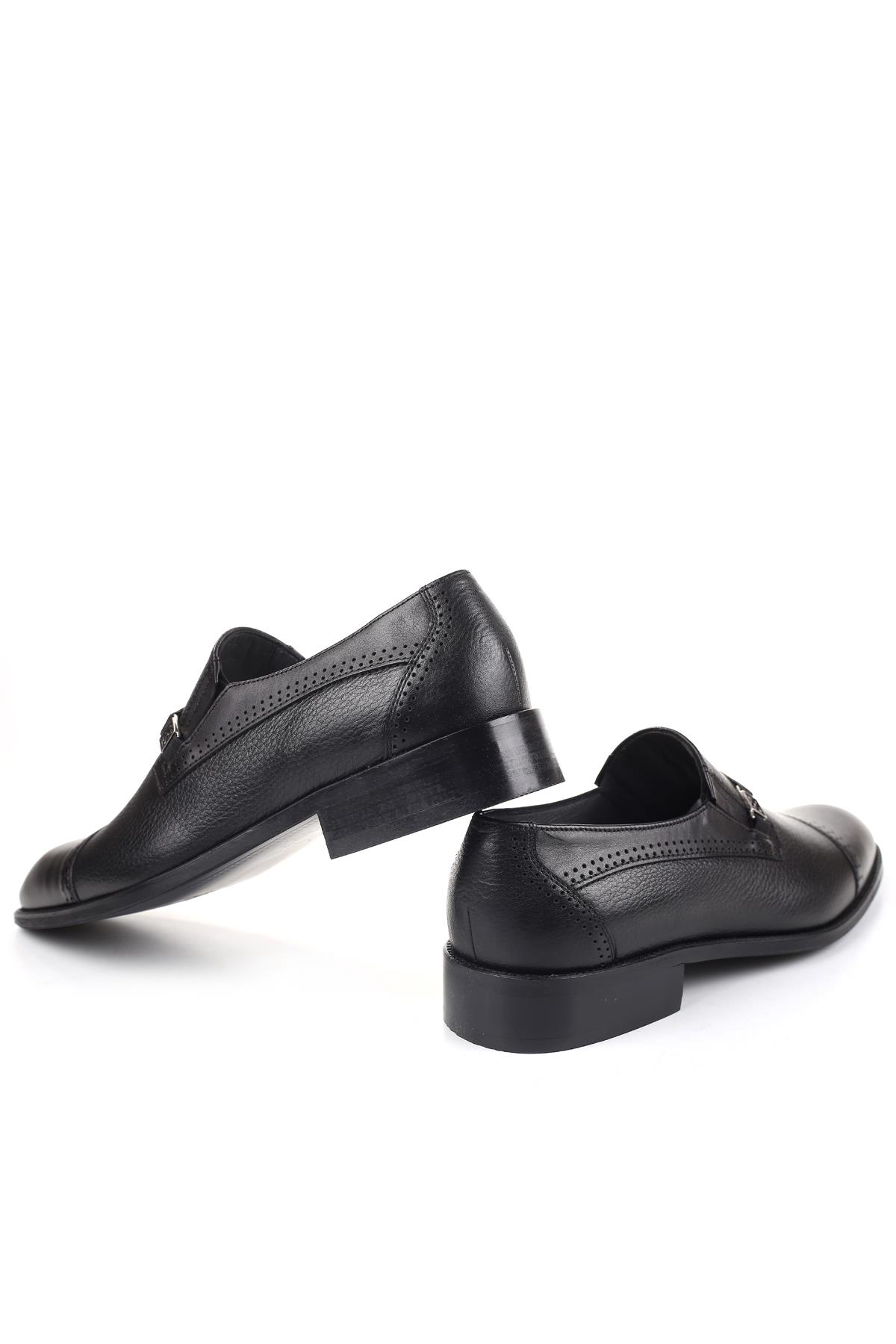 1603 Hakiki Deri Bağcıksız Klasik Erkek Ayakkabı - Görsel 5