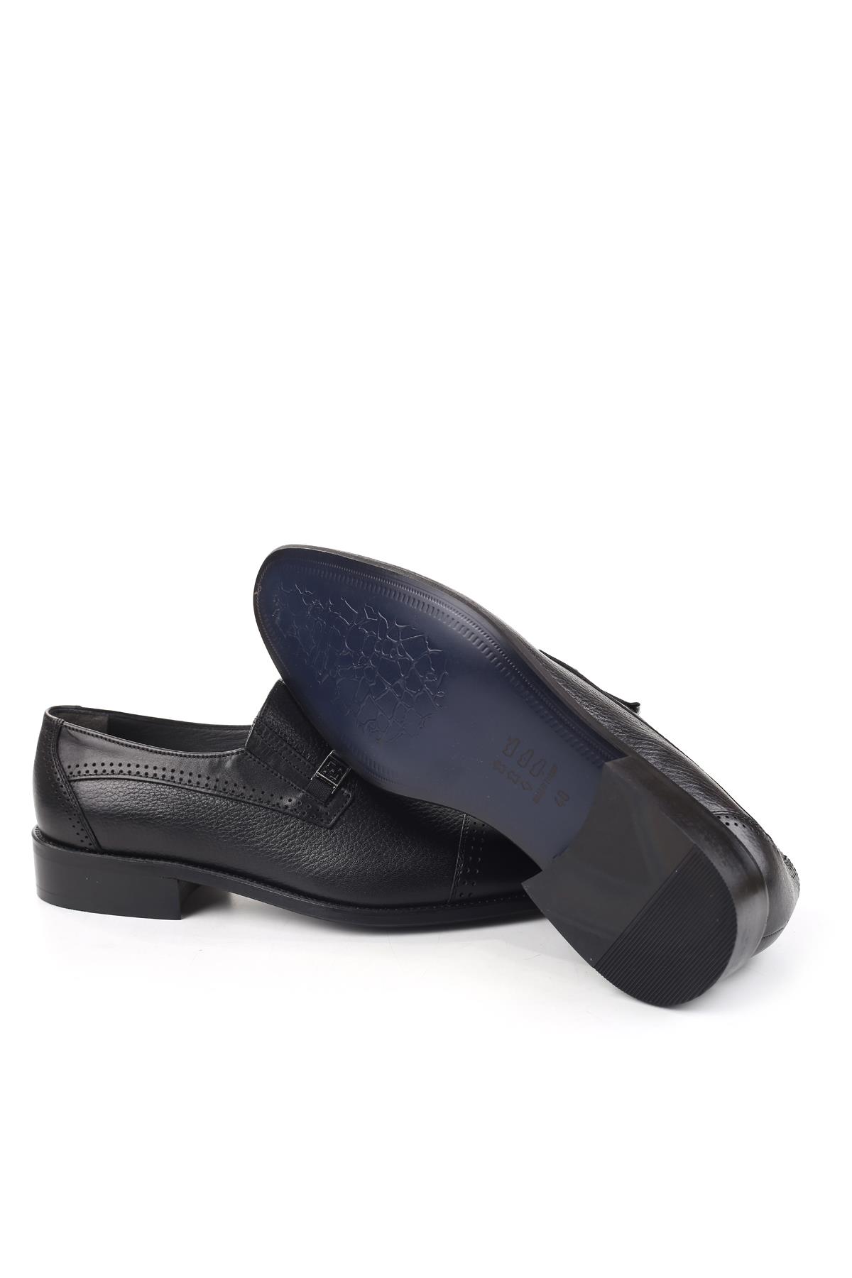 1603 Hakiki Deri Bağcıksız Klasik Erkek Ayakkabı - Görsel 6