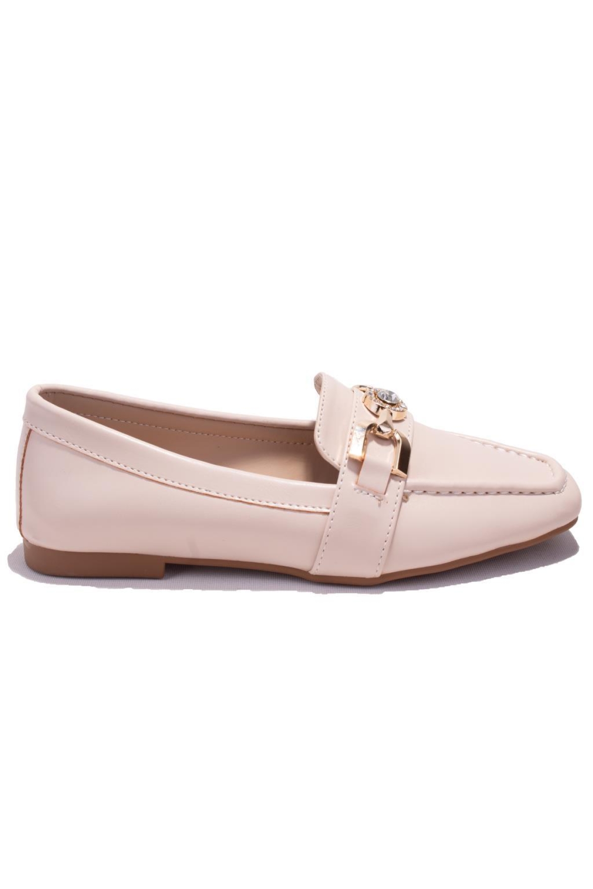 DZA07-8692050 Bej Günlük Babet Kadın Ayakkabı - Görsel 2