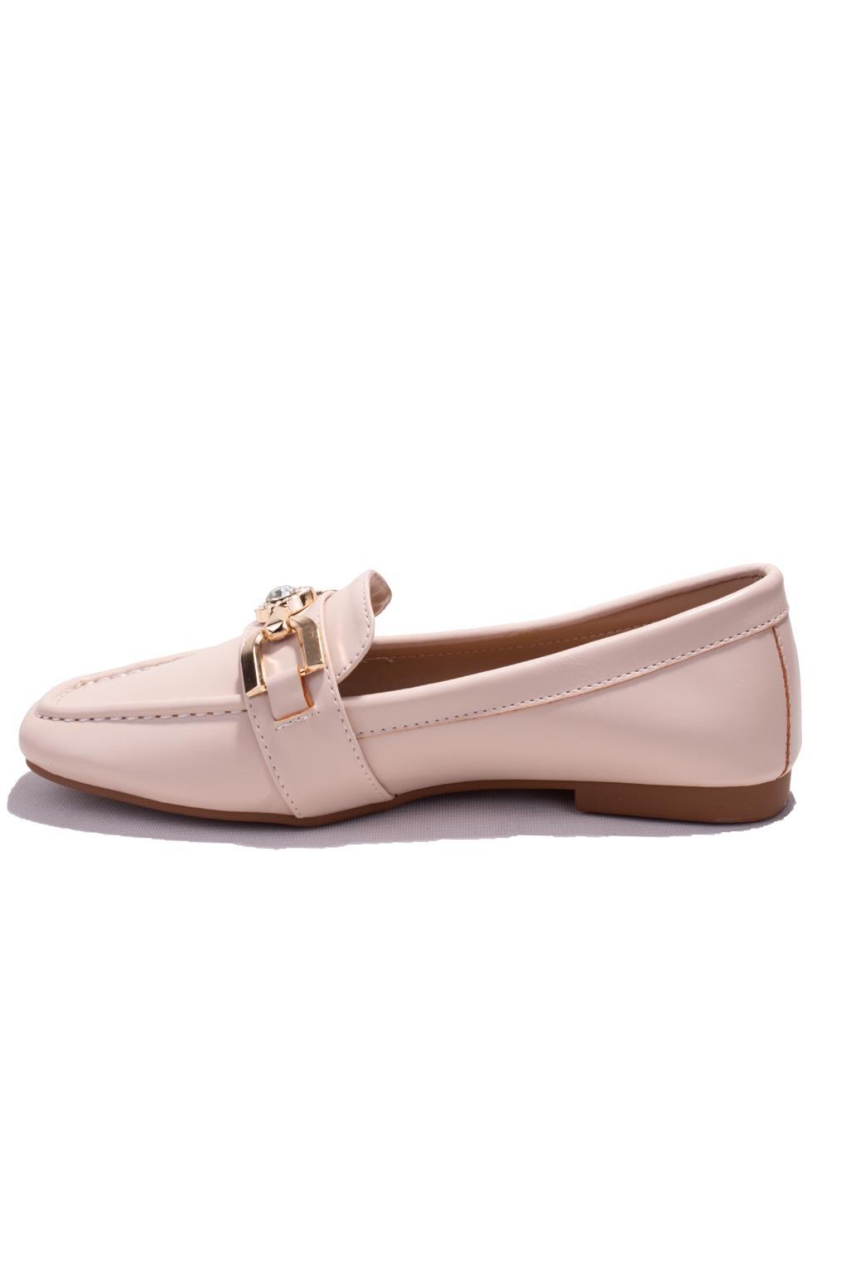 DZA07-8692050 Bej Günlük Babet Kadın Ayakkabı - Görsel 4