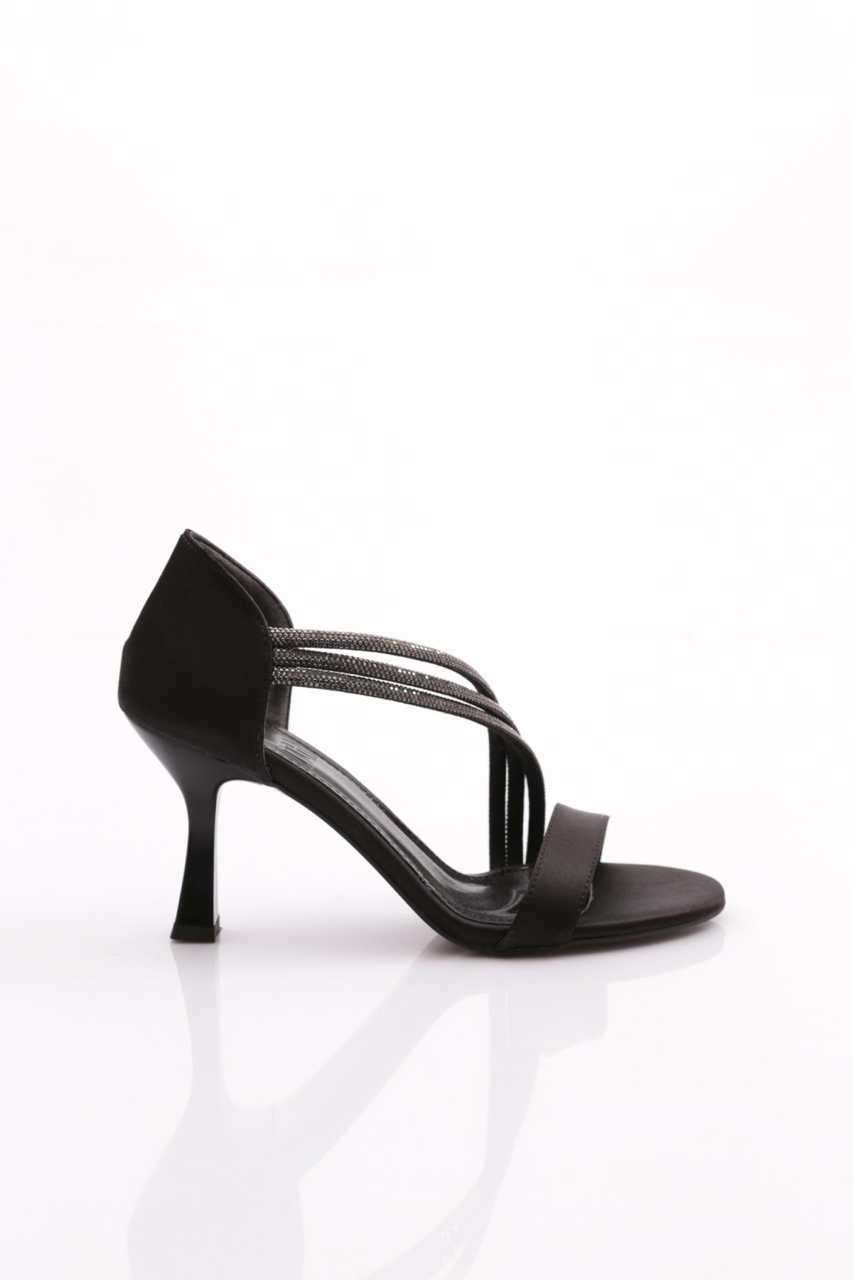 920 Kadin Taş Süslemeli Topuklu Ayakkabi - Görsel 2