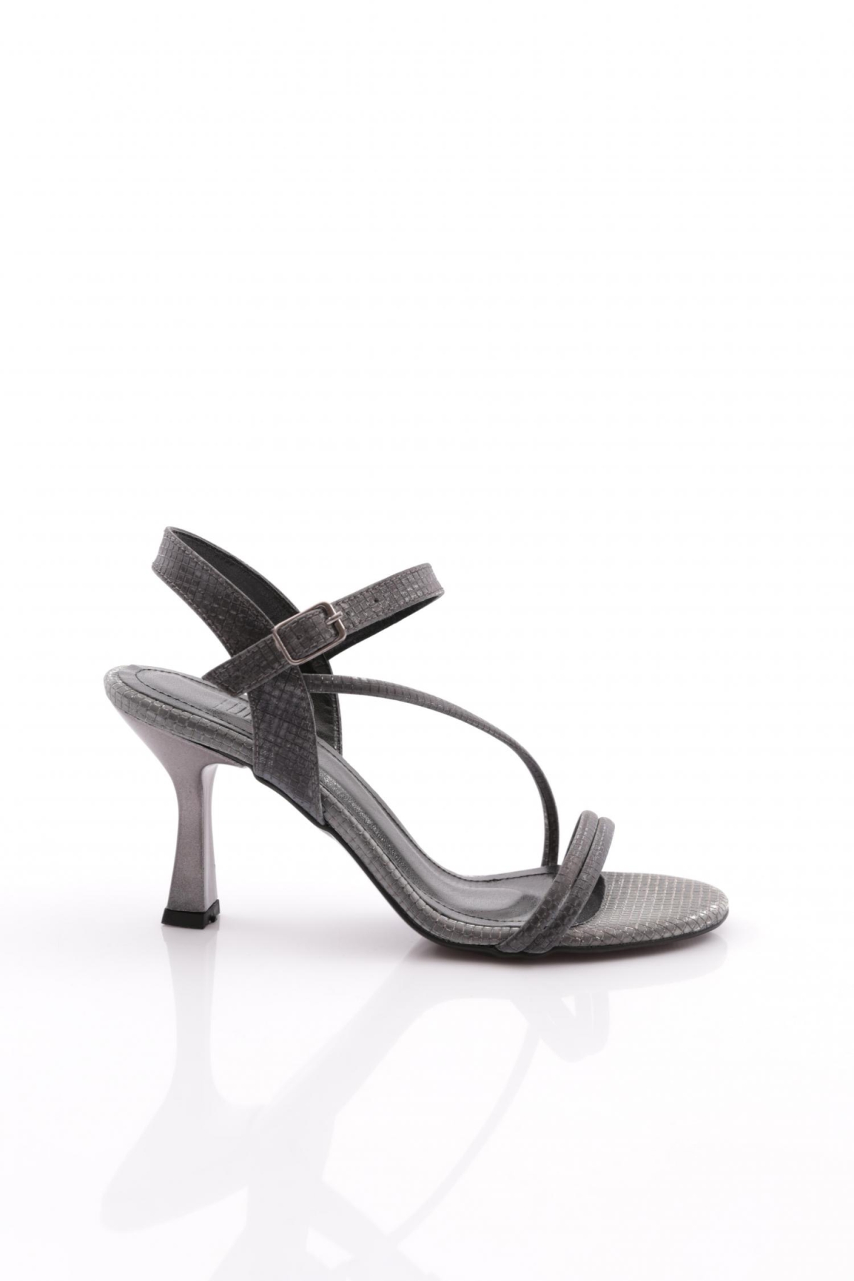 911 Kadin Bilekten Bağlamali Topuklu Ayakkabi - Görsel 2