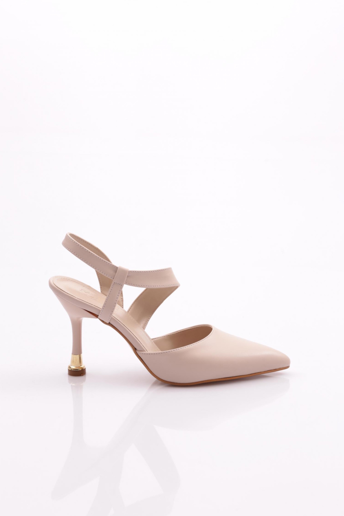 502 Kadin İnce Topuk Bileği Saran Topuklu Ayakkabi - Görsel 2