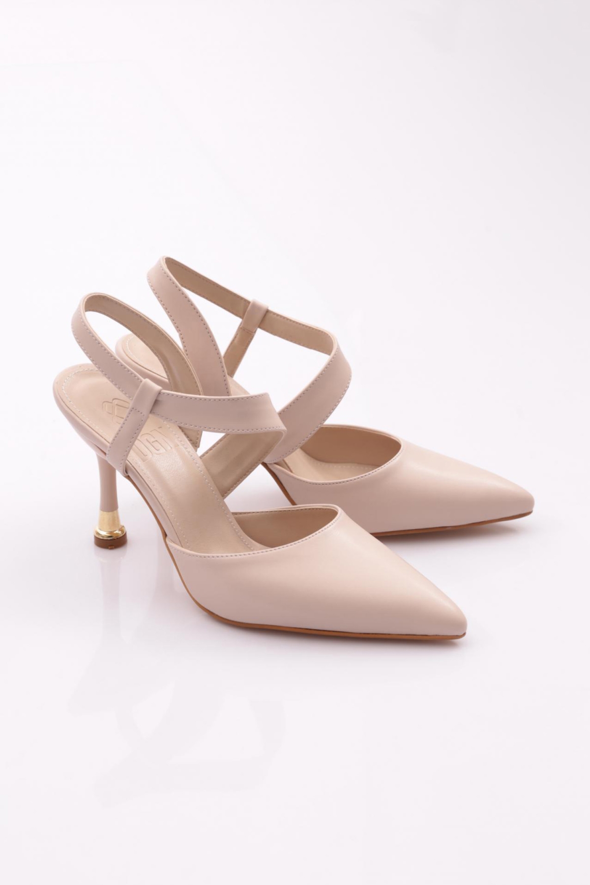 502 Kadin İnce Topuk Bileği Saran Topuklu Ayakkabi - Görsel 3