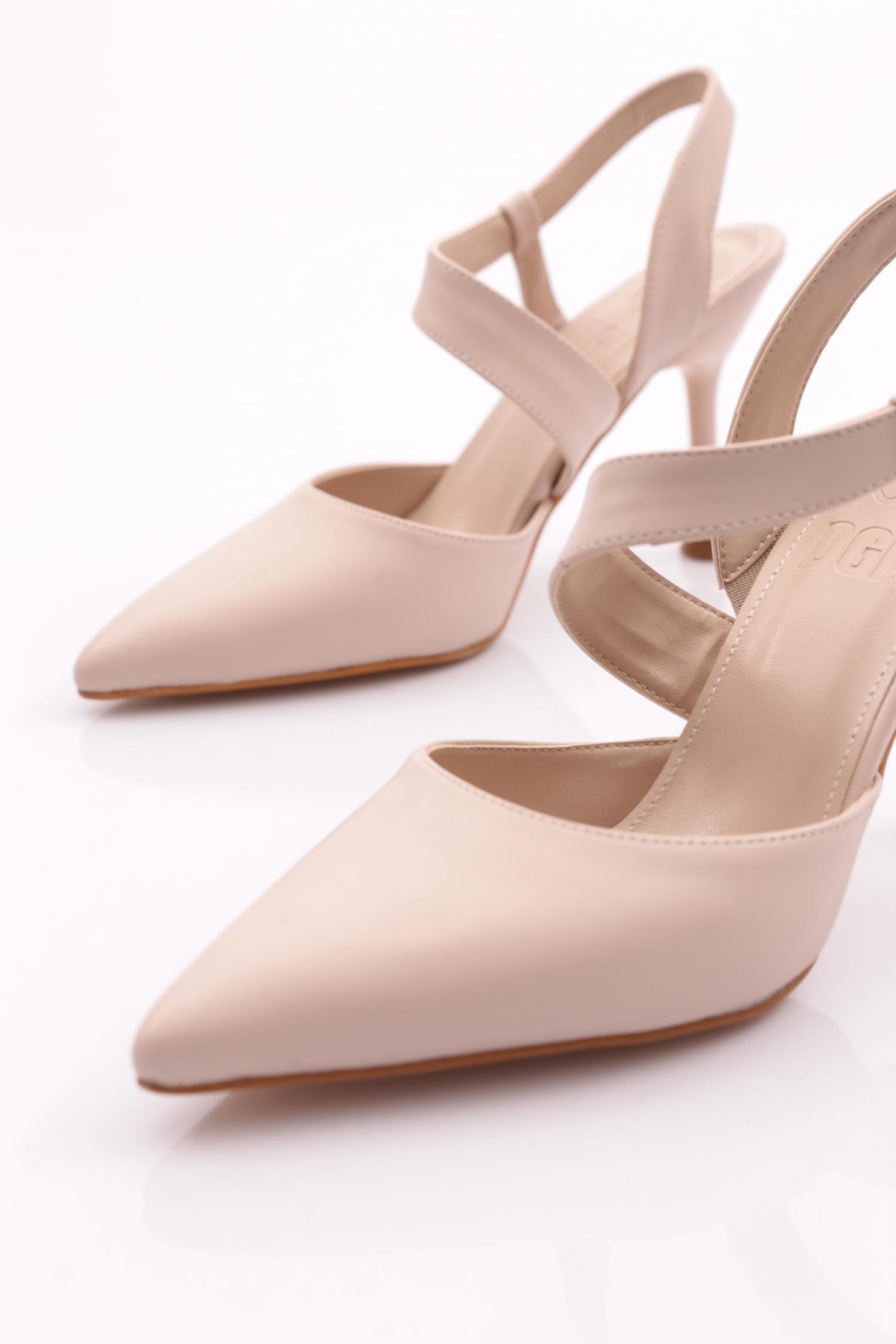 502 Kadin İnce Topuk Bileği Saran Topuklu Ayakkabi - Görsel 5