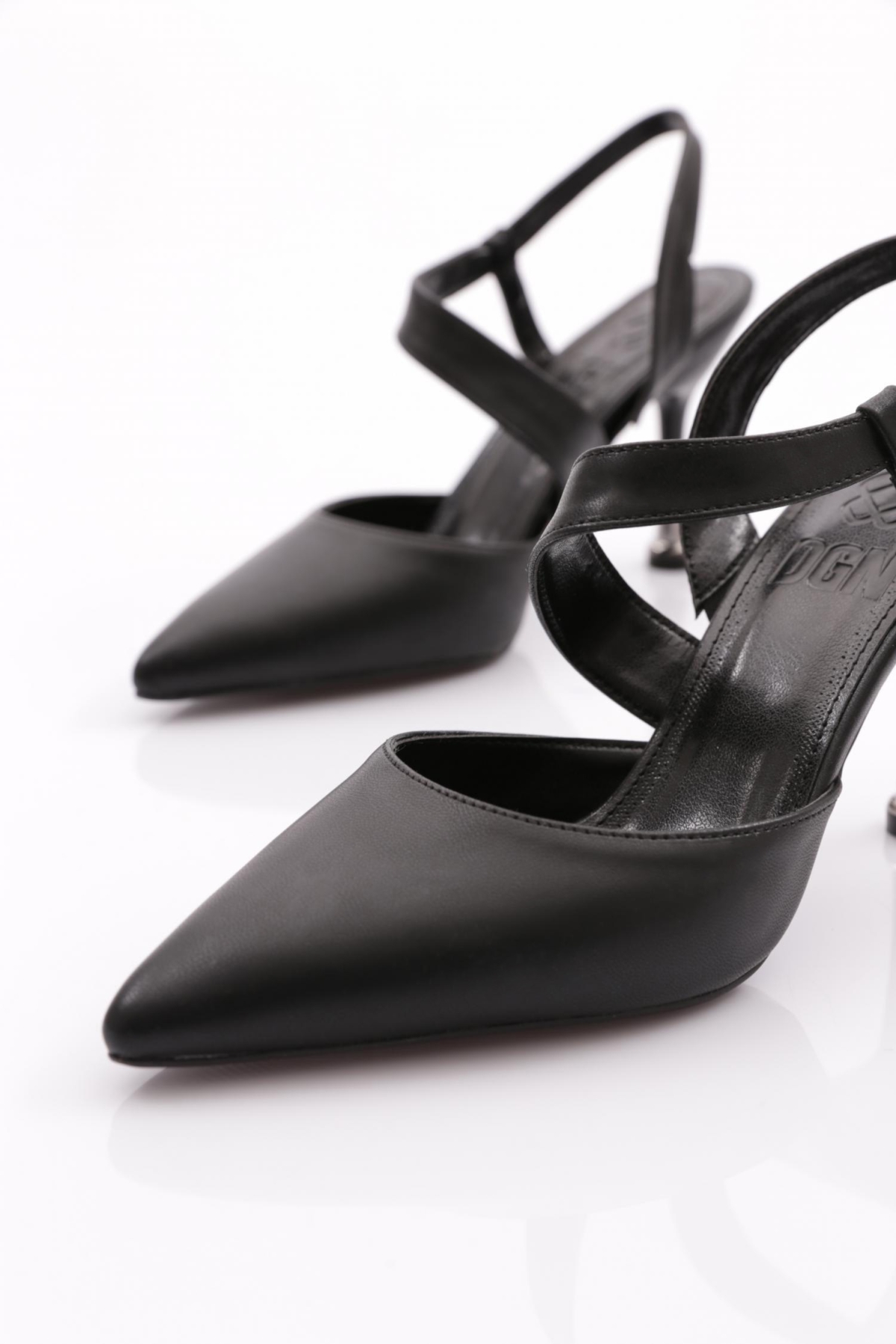 502 Kadin İnce Topuk Bileği Saran Topuklu Ayakkabi - Görsel 5