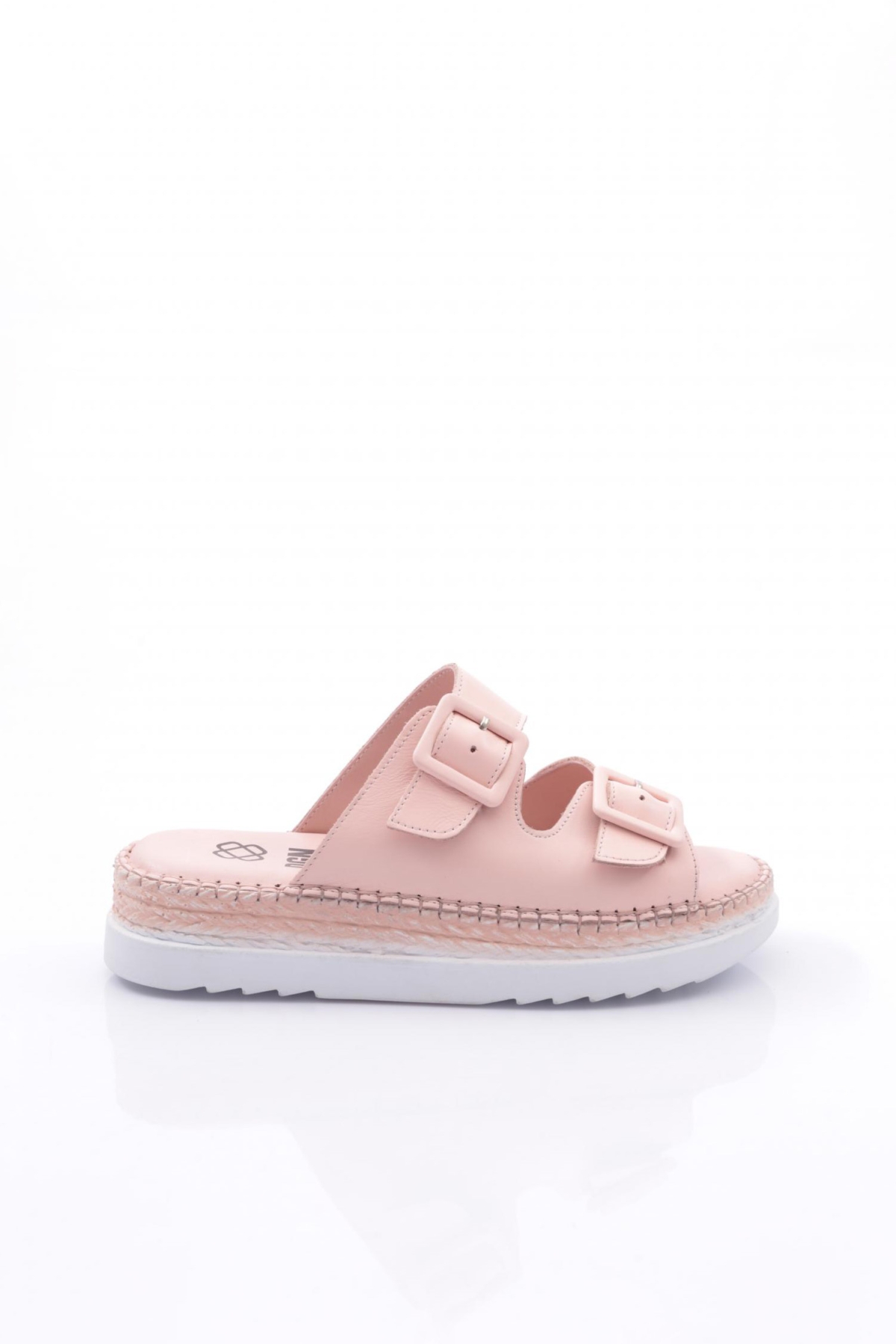 2039 Kadin Üstü Kemer Detayli Ayarlanabilir Terlik - Görsel 2