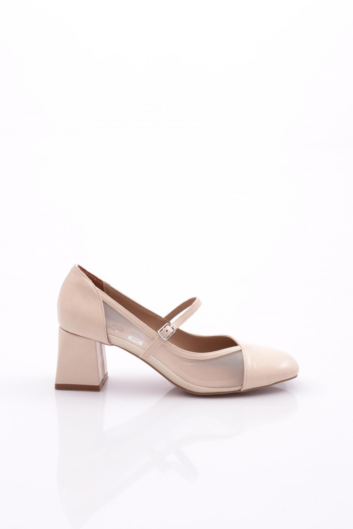 6802 Kadin Üstten Kemer Bağlamali Topuklu Ayakkabi - Görsel 2