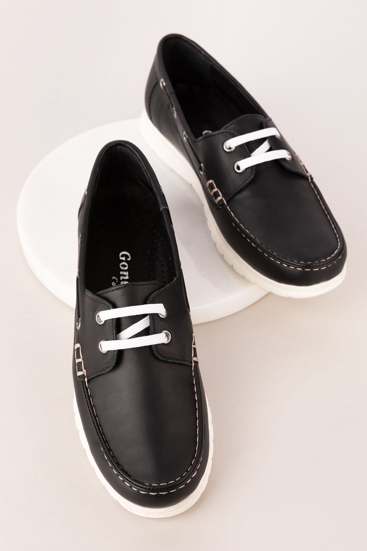 Gondol Kadın İçi Dışı Hakiki Deri Esnek Hafif Rahat Loafer ell.7005 - Görsel 3