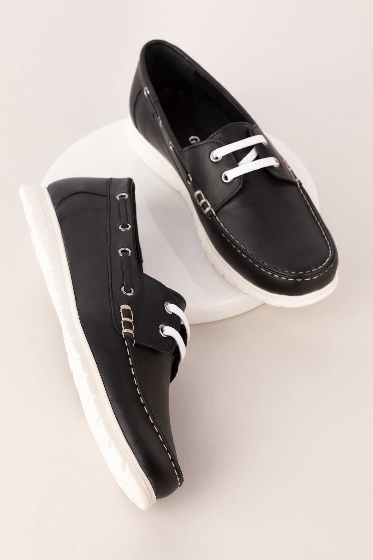 Gondol Kadın İçi Dışı Hakiki Deri Esnek Hafif Rahat Loafer ell.7005 - Görsel 4