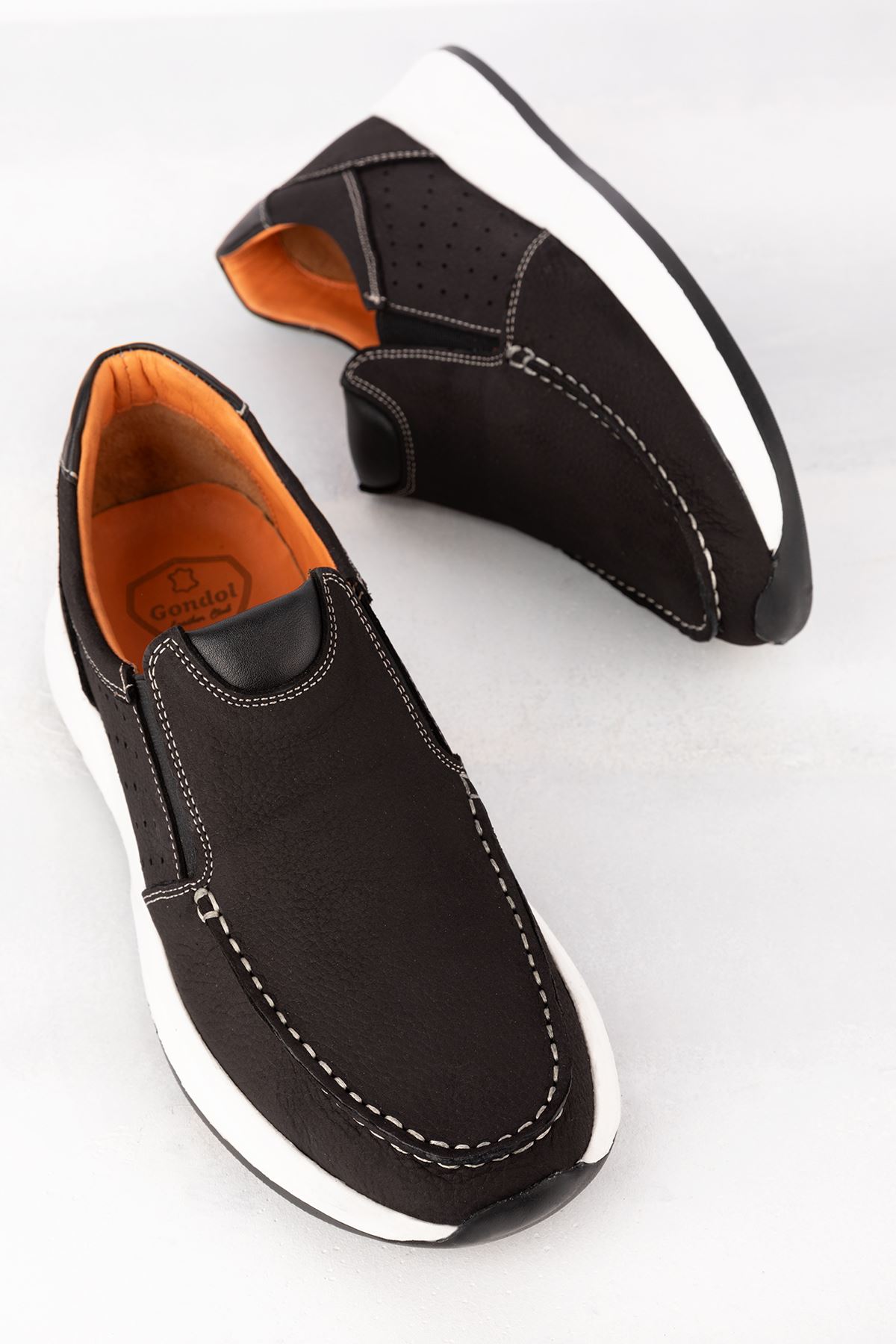 Gondol Içi Dışı Hakiki Deri Günlük Rahat Hafif Ayakkabı src.609 - Görsel 2