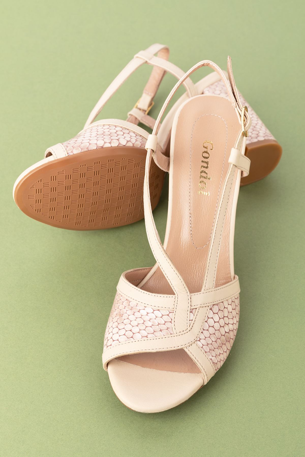 Gondol Kadın Hakiki Deri Şık Topuklu Ayakkabı ast.6157 - Görsel 4