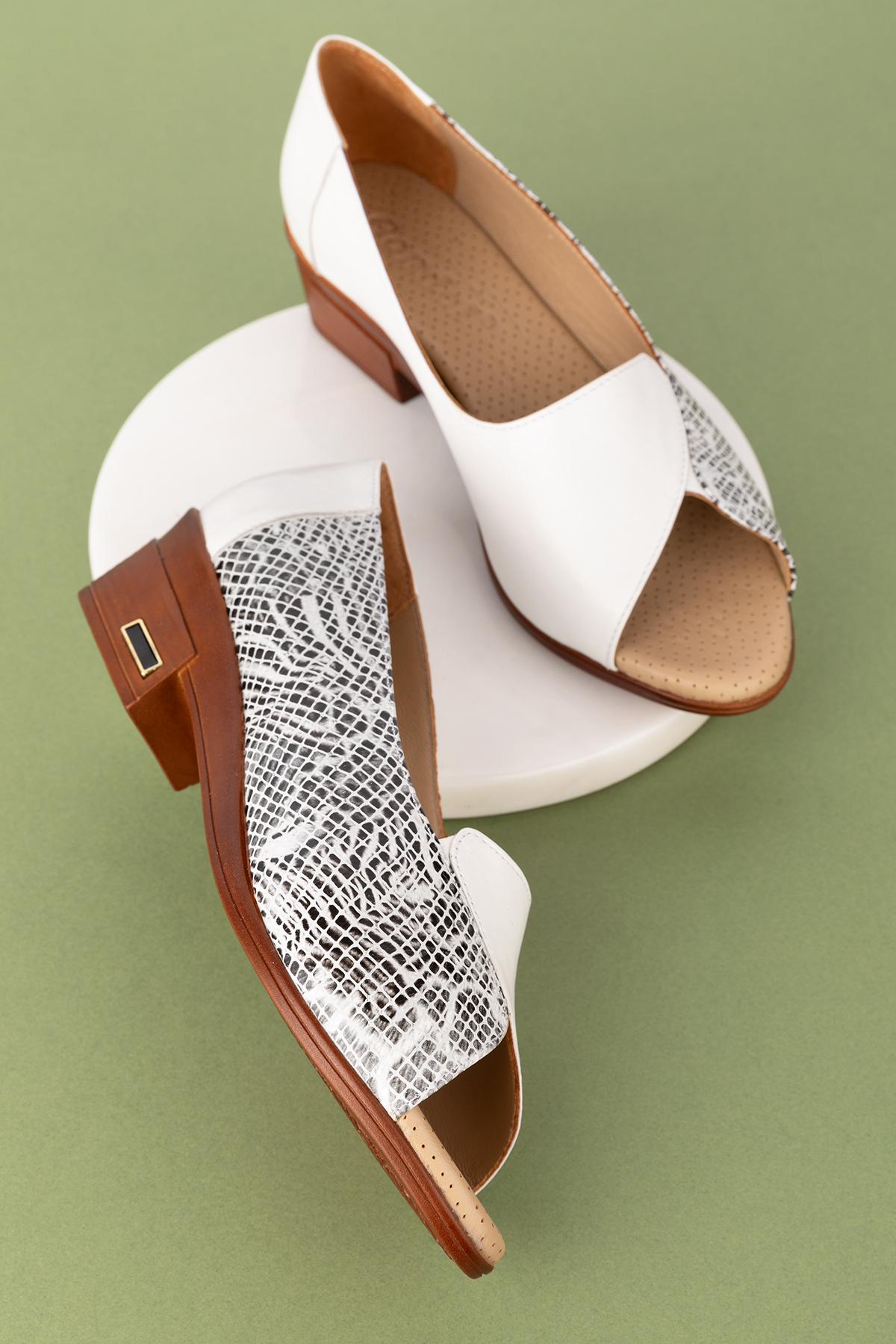 Gondol Kadın Hakiki Deri Kısa Topuklu Rahat Ayakkabı msa.42 - Görsel 6