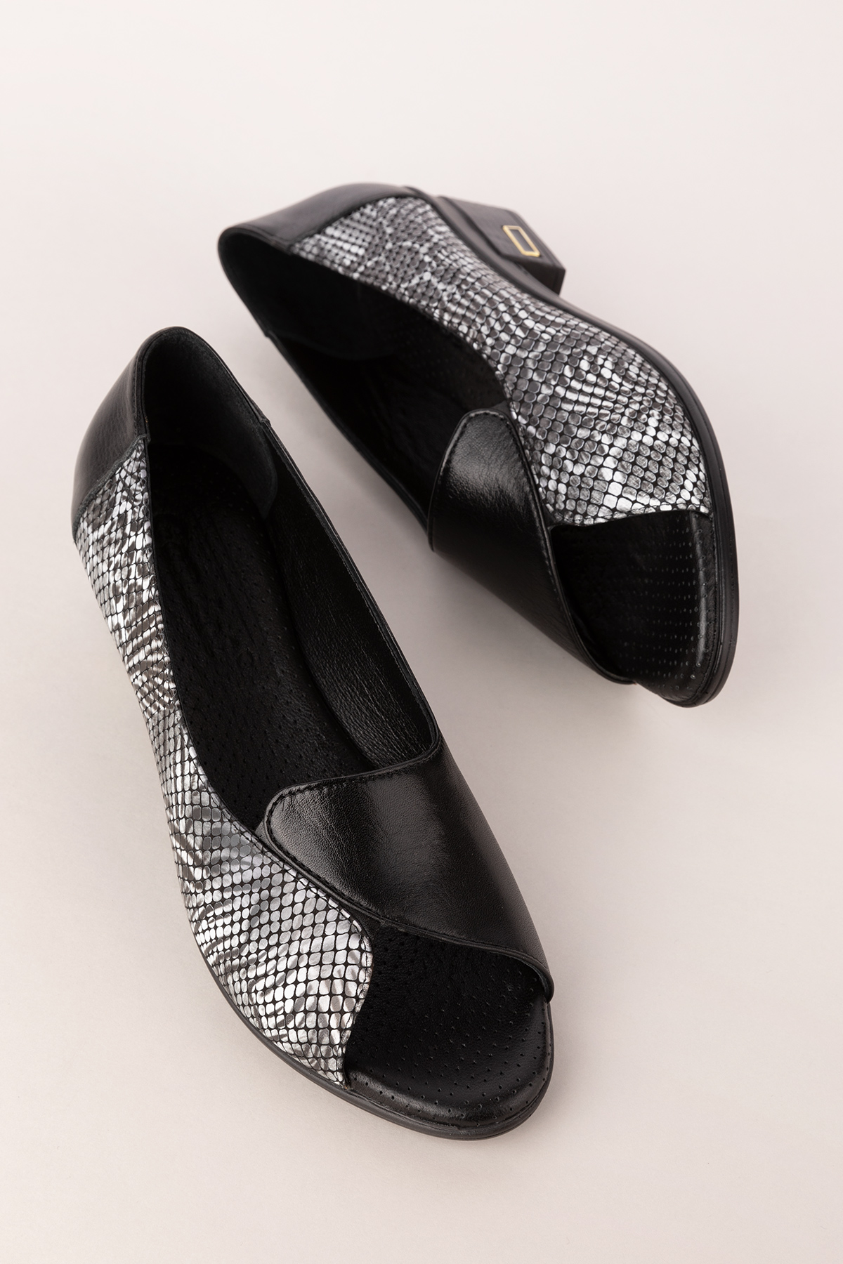 Gondol Kadın Hakiki Deri Kısa Topuklu Rahat Ayakkabı msa.42 - Görsel 3