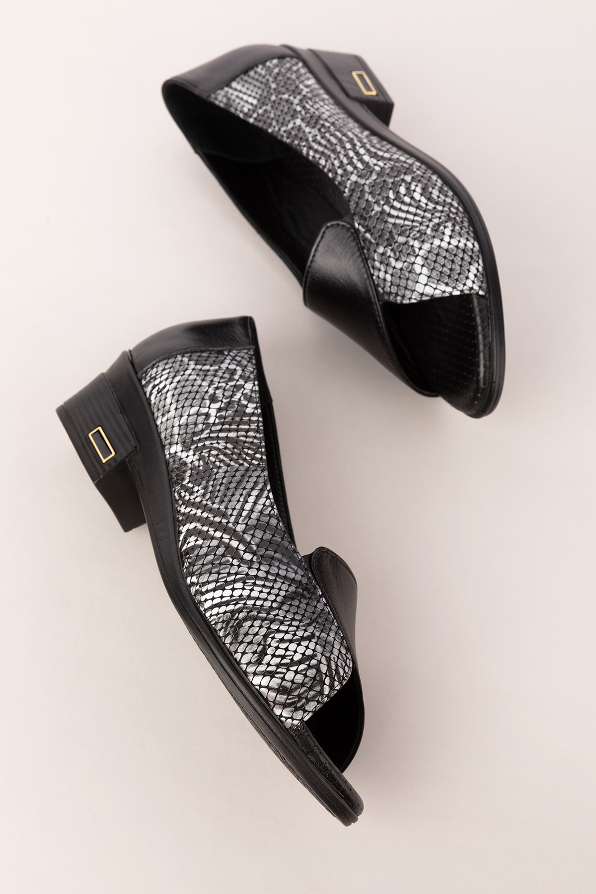 Gondol Kadın Hakiki Deri Kısa Topuklu Rahat Ayakkabı msa.42 - Görsel 4