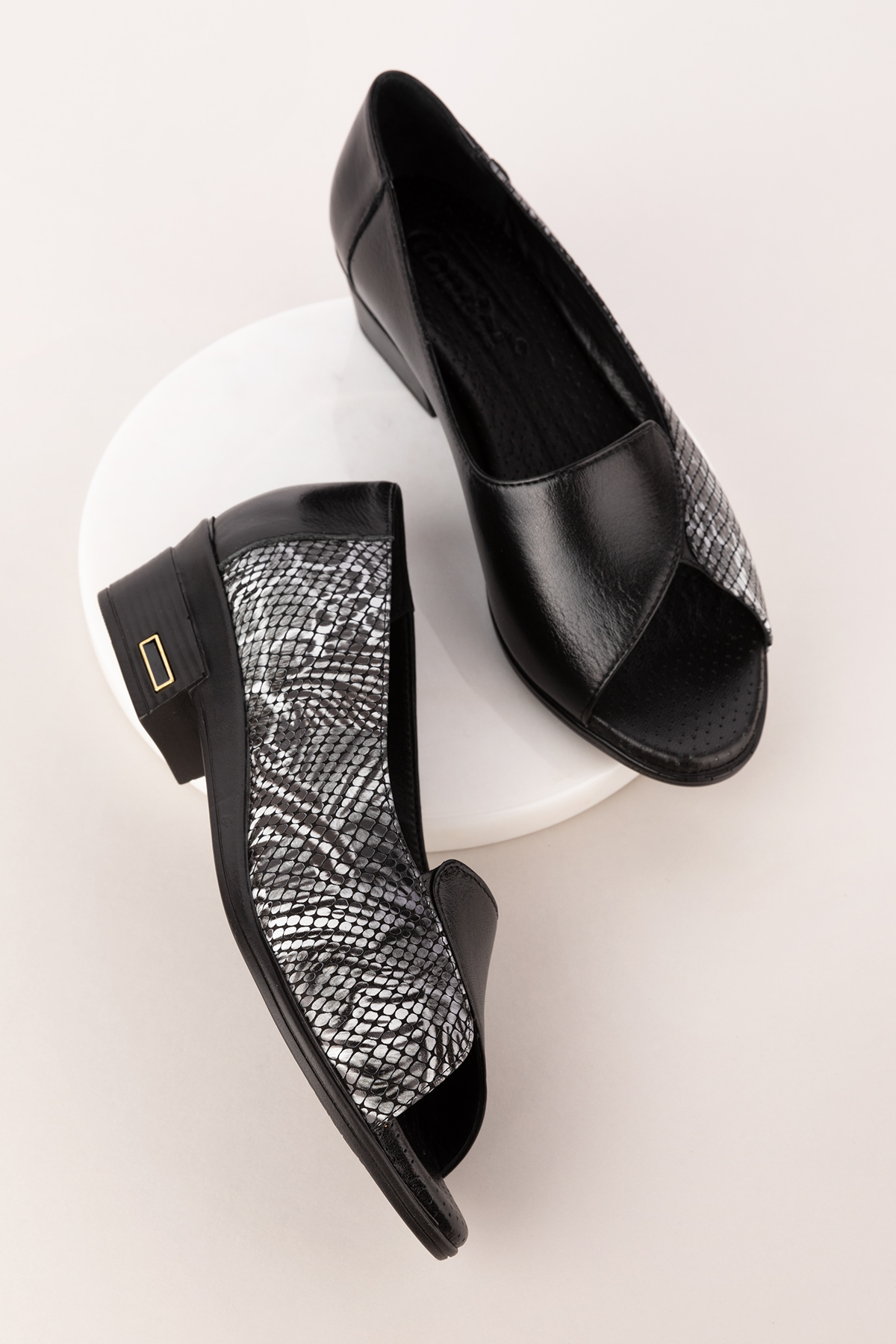 Gondol Kadın Hakiki Deri Kısa Topuklu Rahat Ayakkabı msa.42 - Görsel 6