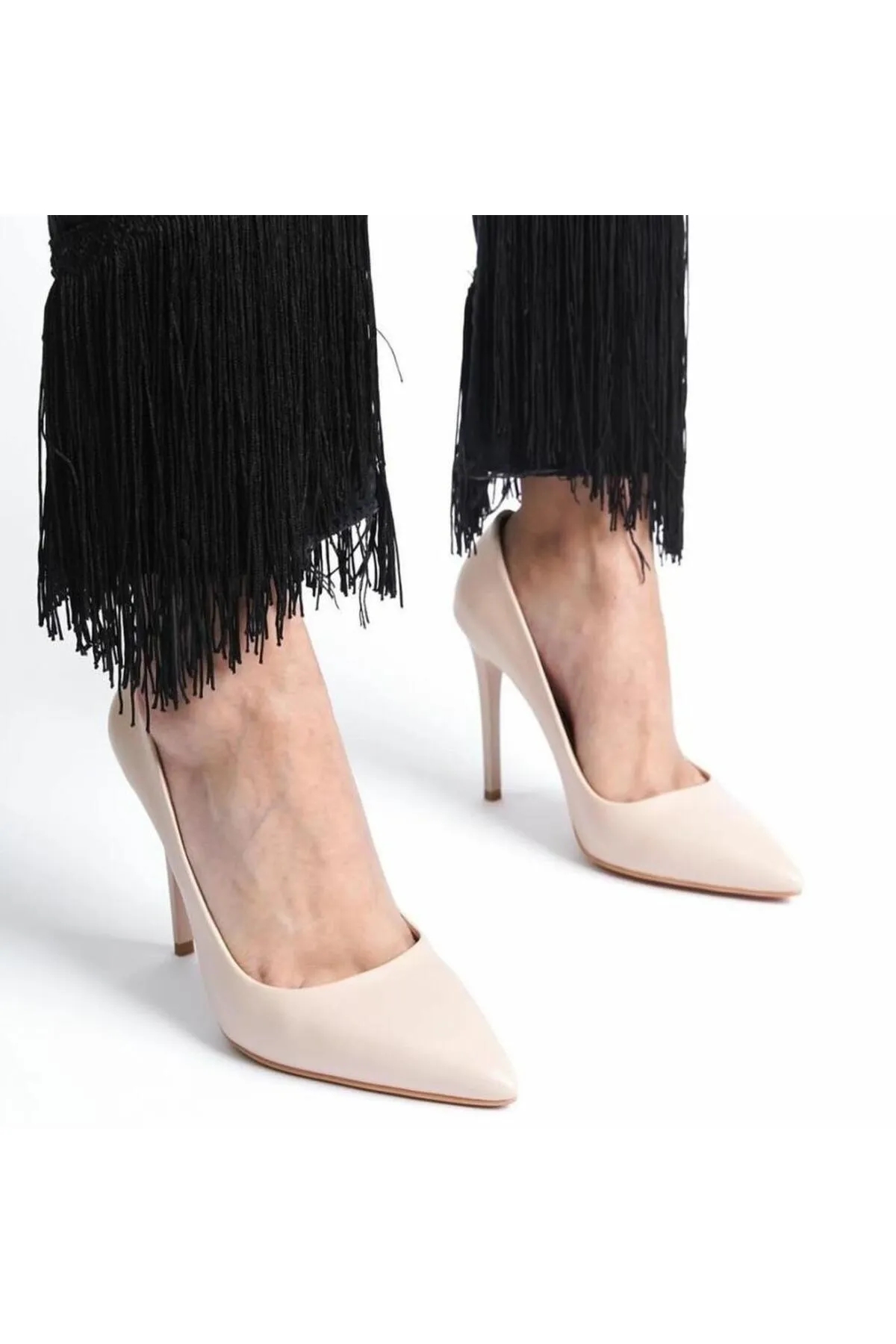 Nish Exclusive 4292 Kadın Hakiki Deri Klasik Stiletto - Görsel 4