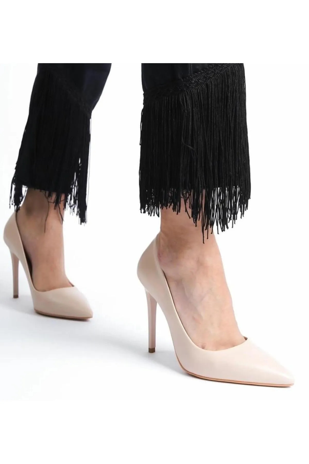 Nish Exclusive 4292 Kadın Hakiki Deri Klasik Stiletto - Görsel 5