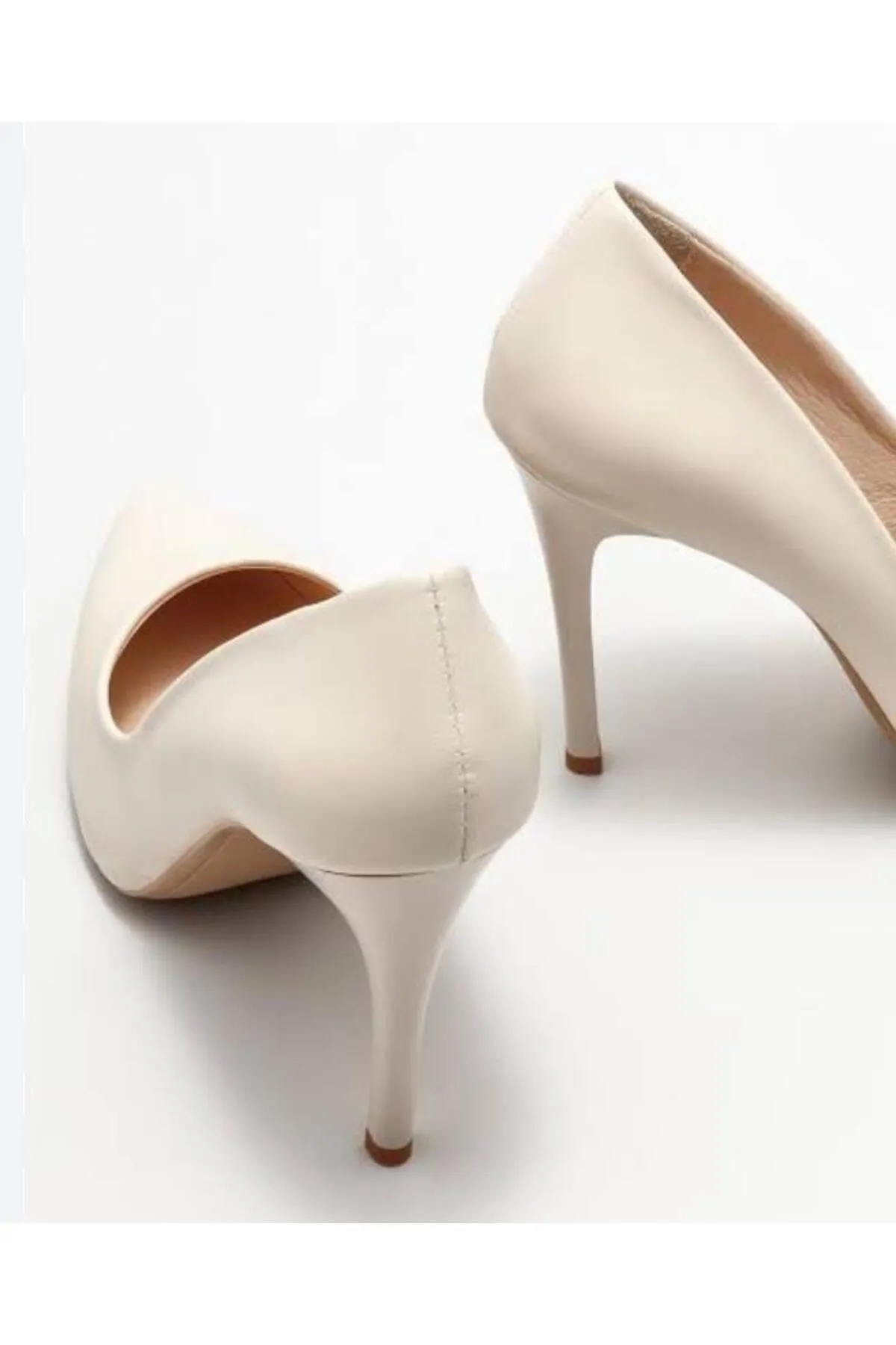 Nish Exclusive 4292 Kadın Hakiki Deri Klasik Stiletto - Görsel 6