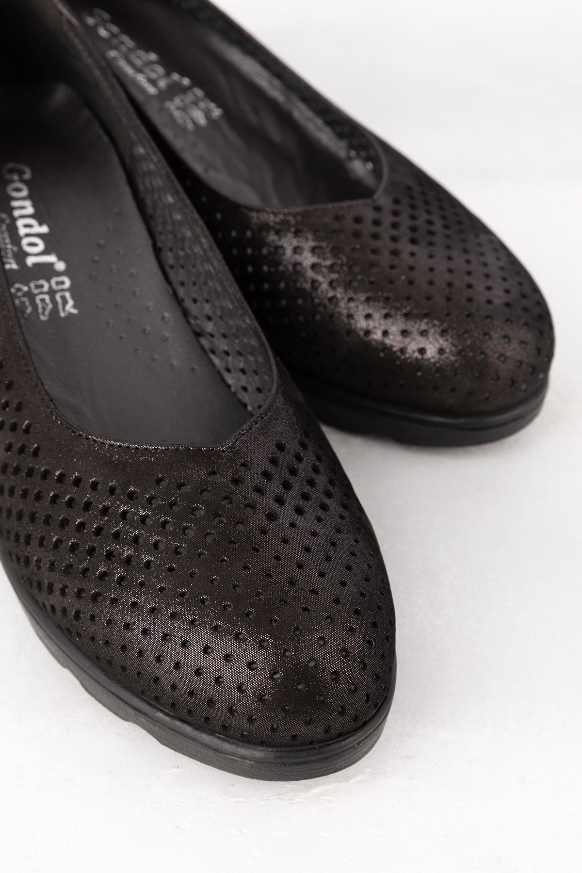 Gondol Kadın Hakiki Deri Dolgu Topuk Rahat Şık Anne Ayakkabısı ell.6596 - Görsel 5