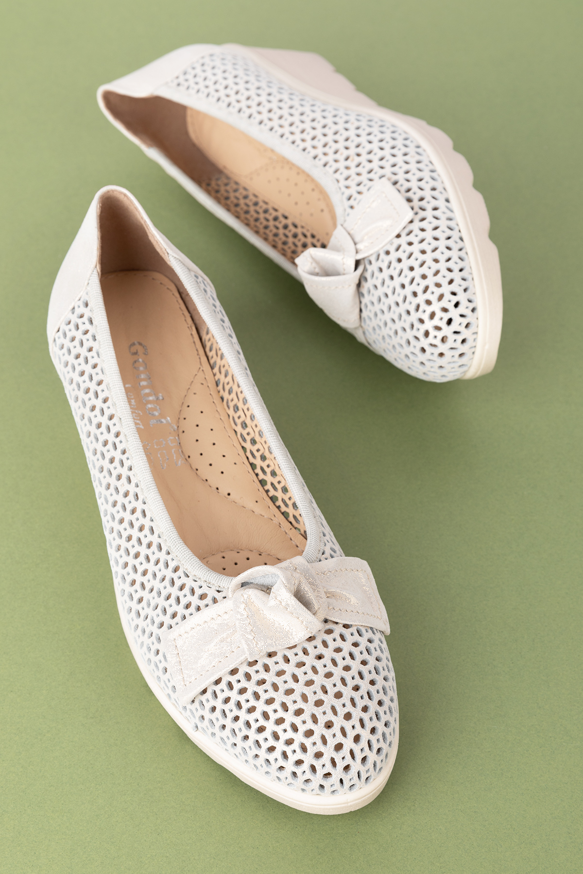 Gondol Kadın Hakiki Deri Dolgu Topuk Rahat Şık Anne Ayakkabısı ell.6189 - Görsel 5