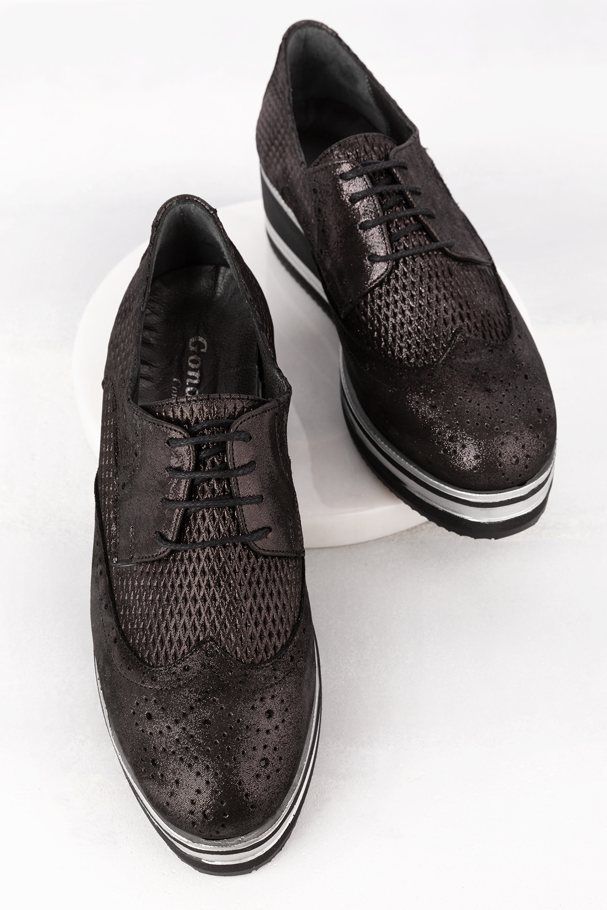 Gondol Kadın Hakiki Deri Anatomik Taban Günlük Ayakkabı ell.6293 - Görsel 3