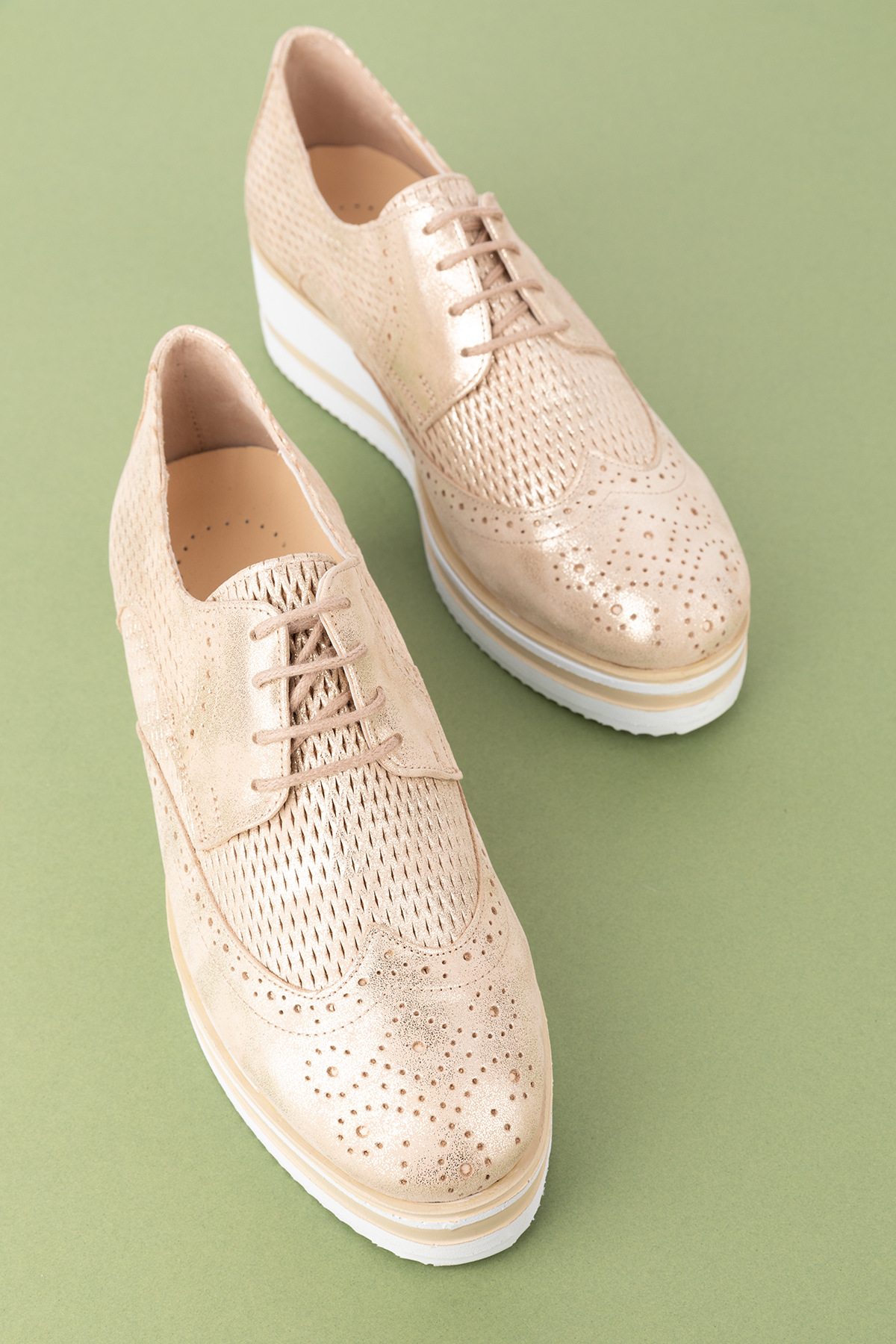 Gondol Kadın Hakiki Deri Anatomik Taban Günlük Ayakkabı ell.6293 - Görsel 3