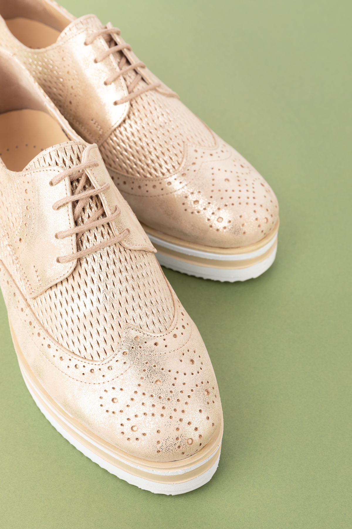 Gondol Kadın Hakiki Deri Anatomik Taban Günlük Ayakkabı ell.6293 - Görsel 4