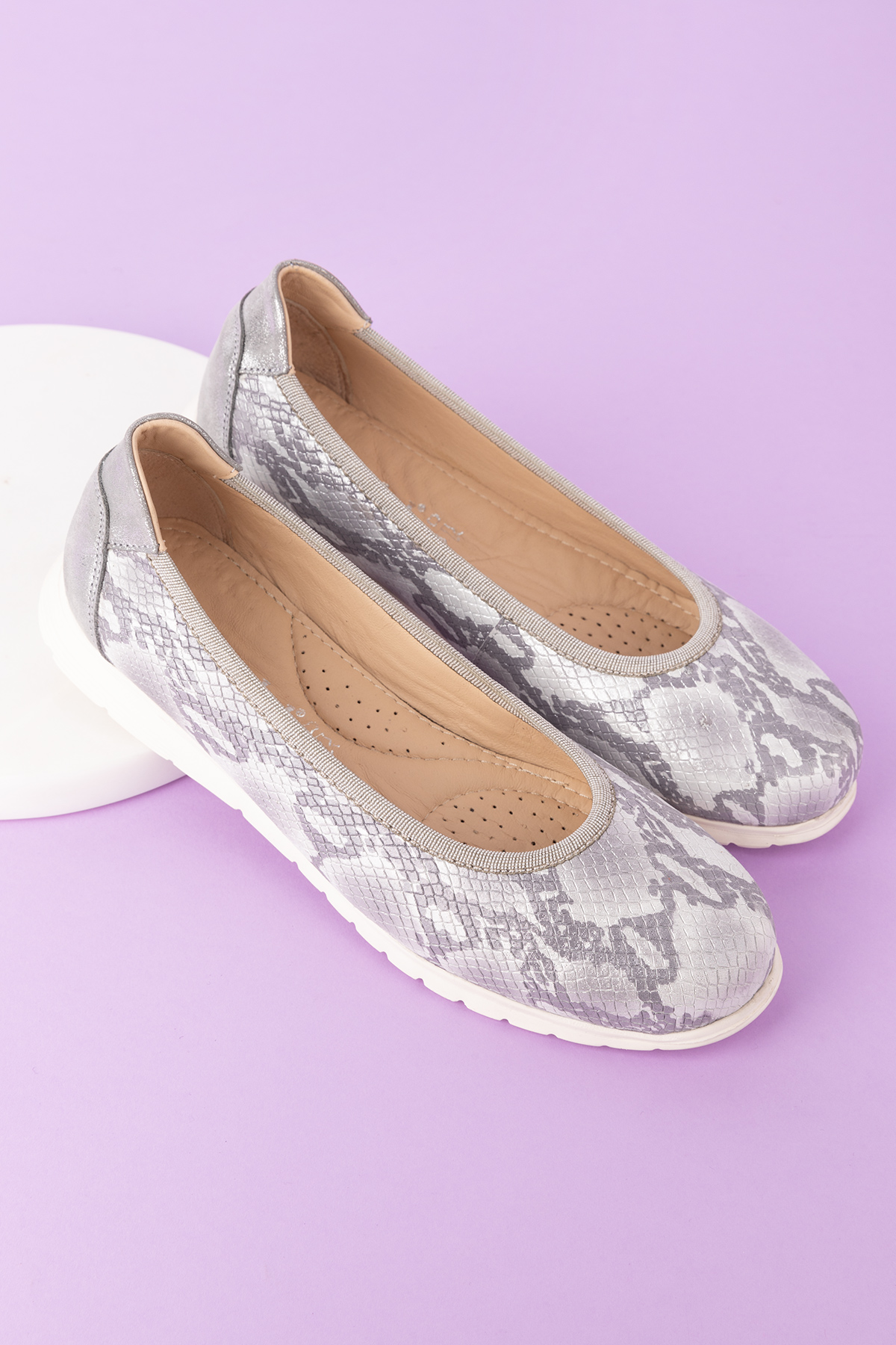 Gondol Kadın Hakiki Deri Çok Hafif Rahat Günlük Babet ell.6311 - Görsel 2