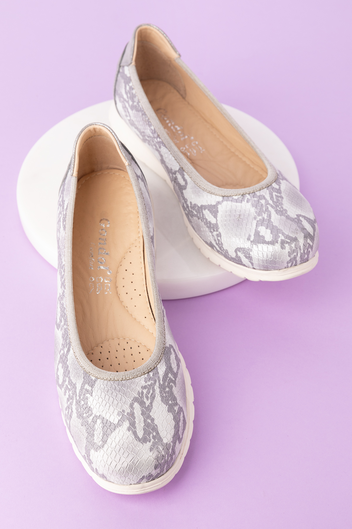 Gondol Kadın Hakiki Deri Çok Hafif Rahat Günlük Babet ell.6311 - Görsel 5