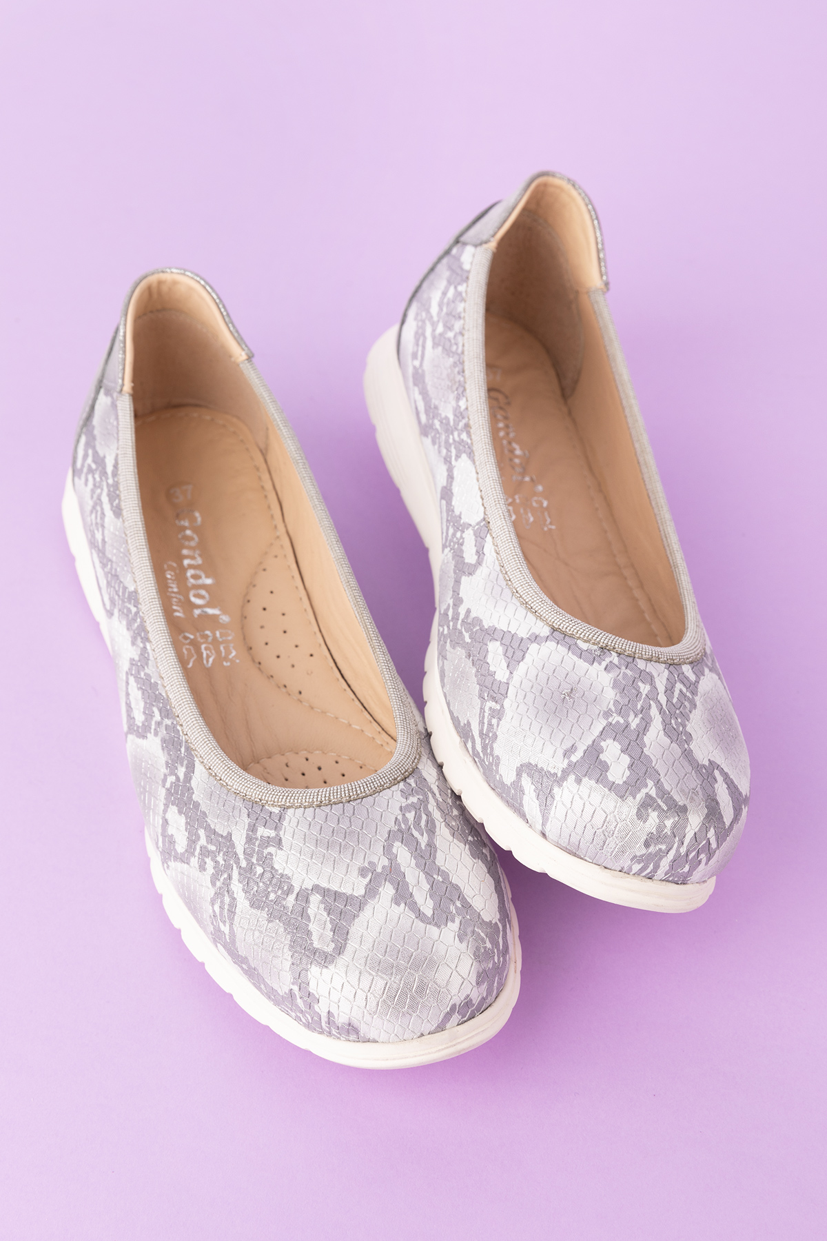 Gondol Kadın Hakiki Deri Çok Hafif Rahat Günlük Babet ell.6311 - Görsel 6