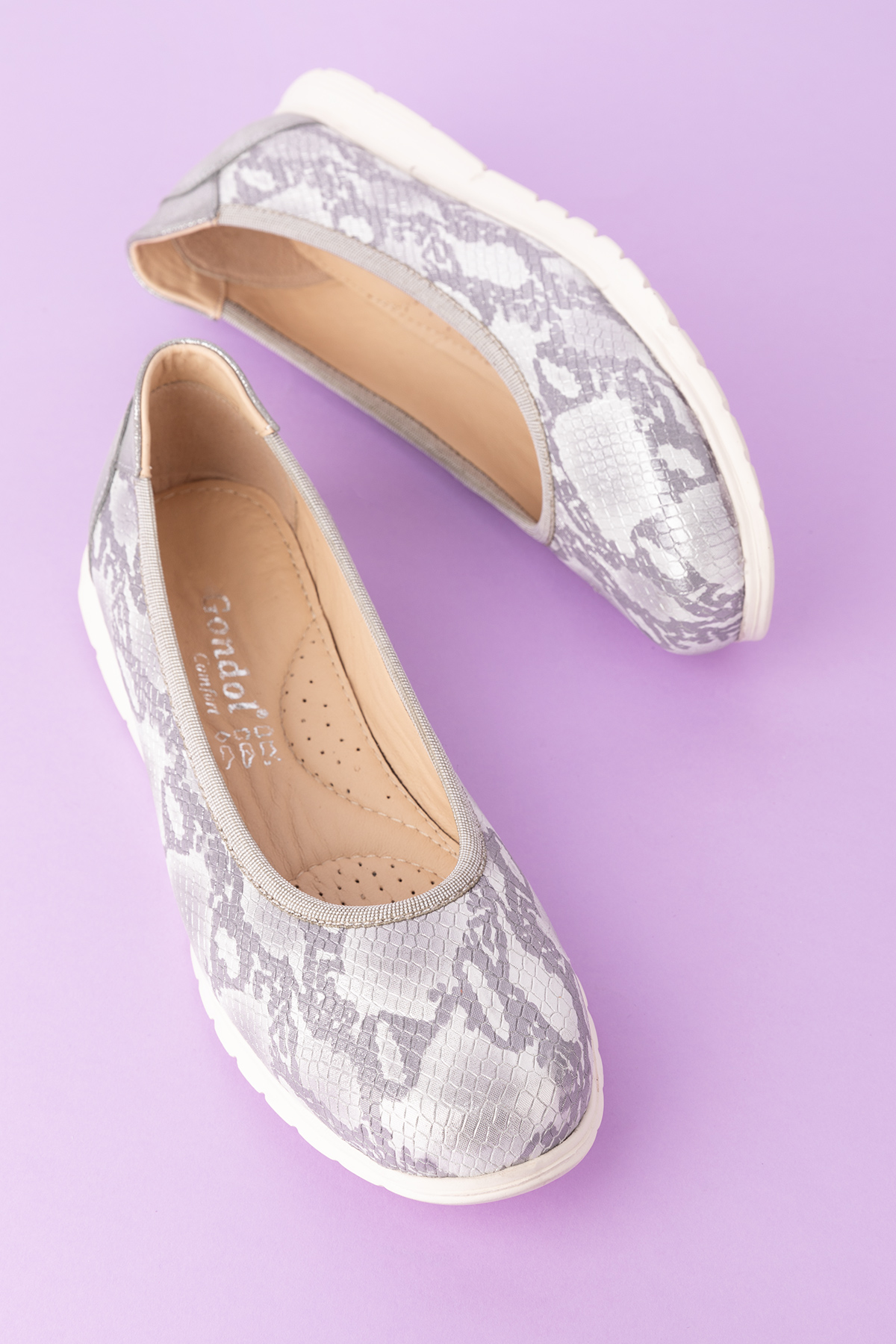 Gondol Kadın Hakiki Deri Çok Hafif Rahat Günlük Babet ell.6311 - Görsel 7