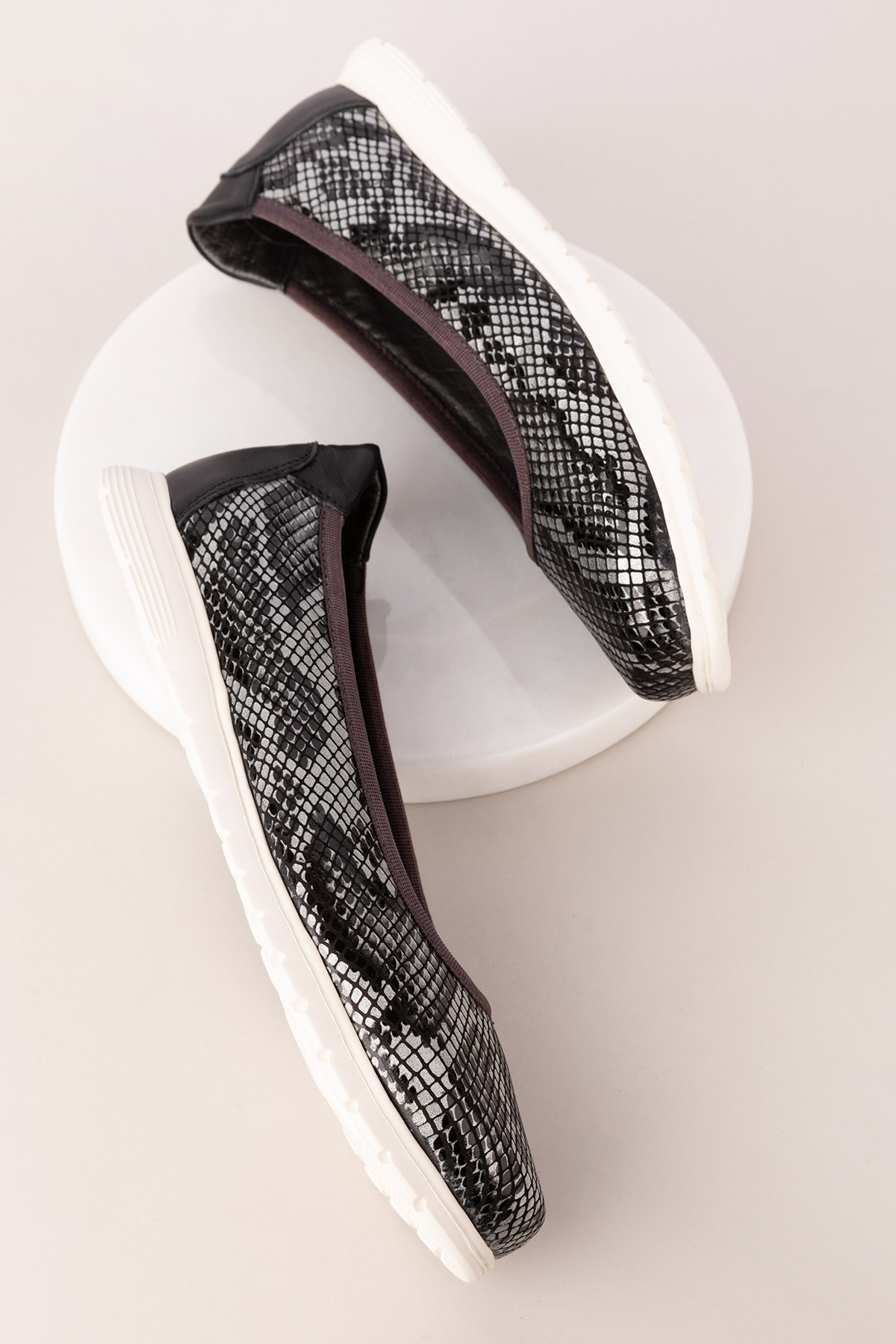 Gondol Kadın Hakiki Deri Çok Hafif Rahat Günlük Babet ell.6311 - Görsel 4