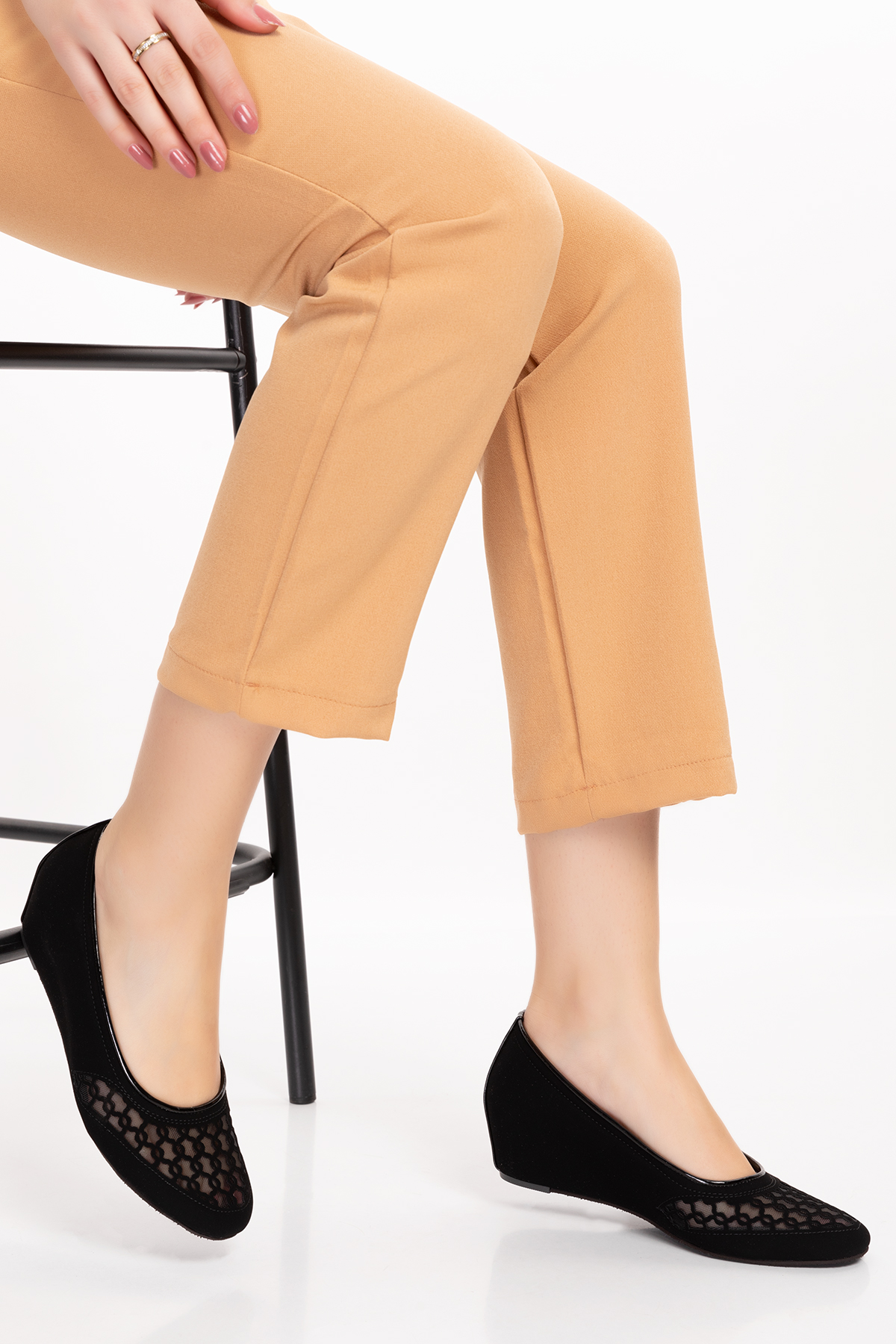 Gondol Transparan Ayrıntılı Ev Ayakkabı dmr.195 - Görsel 5