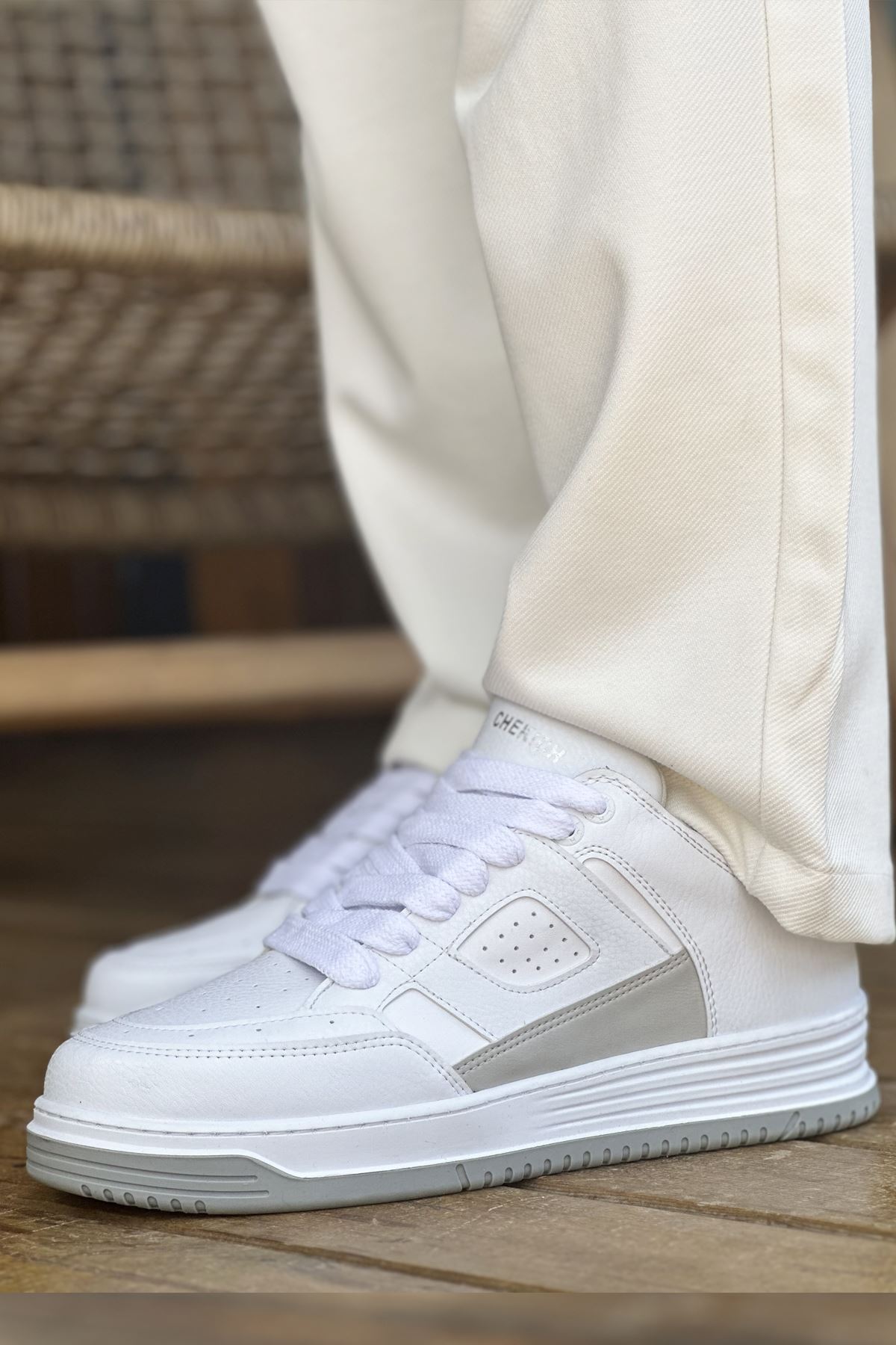 CH2410 CBT Avax Erkek Spor Ayakkabı BEYAZ - Görsel 5