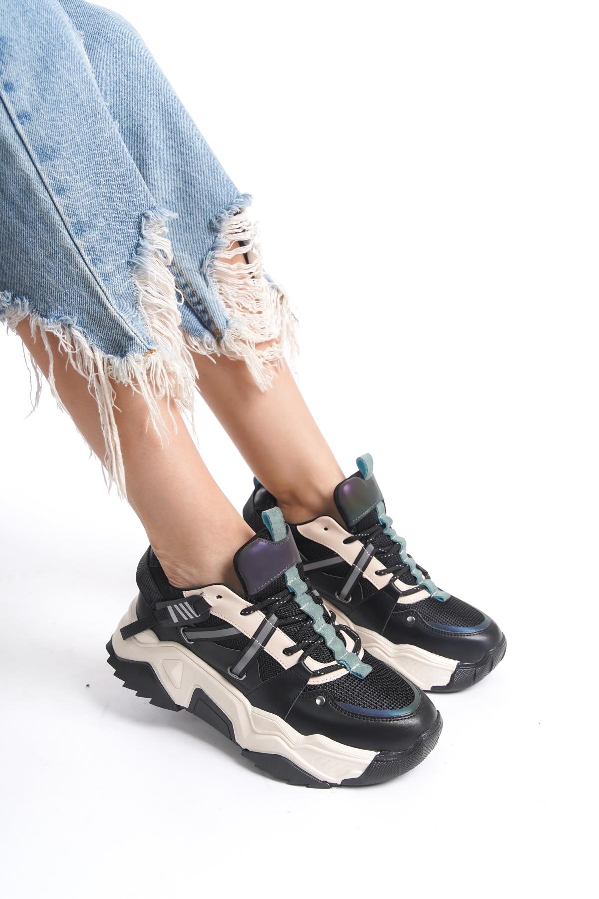 Dussel Siyah Sneaker Günlük Spor Ayakkabı - Görsel 4