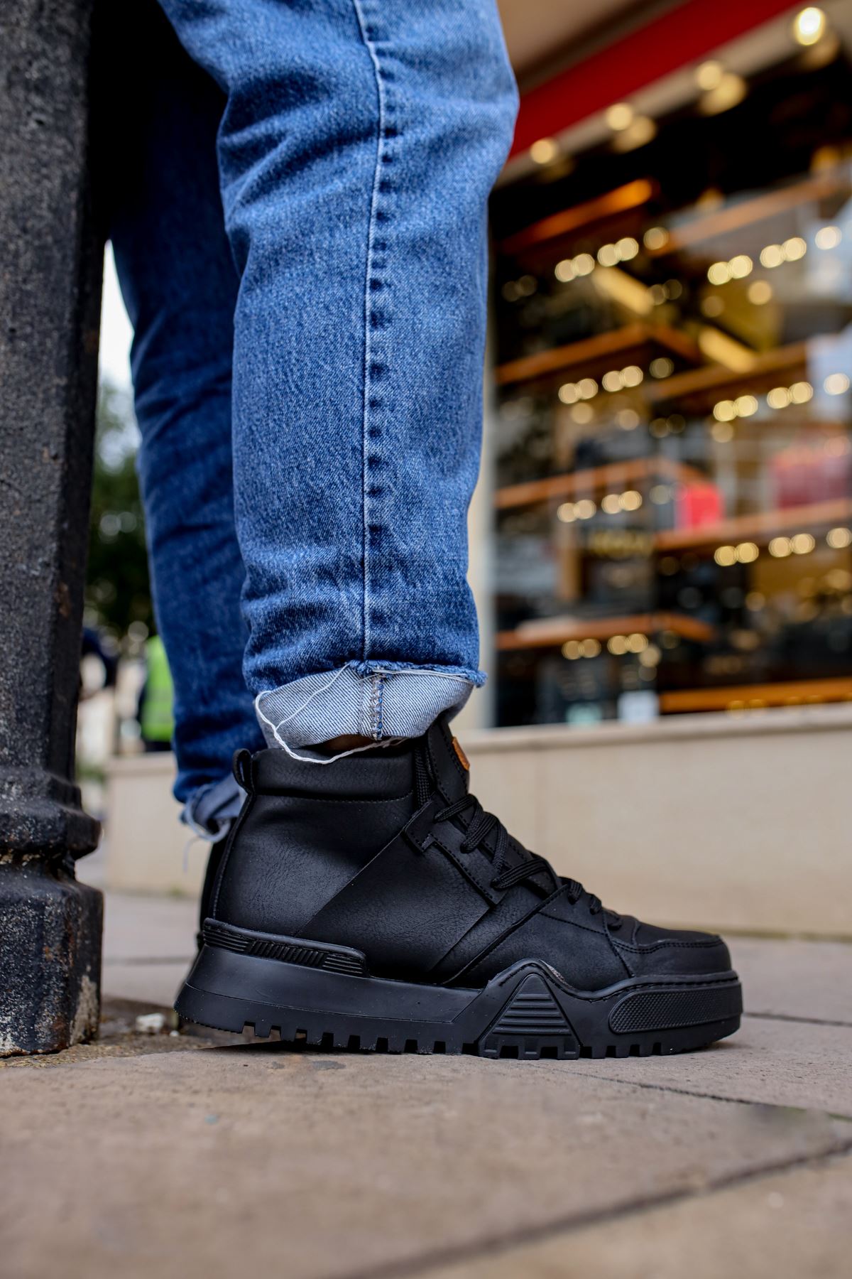 CH057 GSST Ghost Line Erkek Bot SIYAH/SIYAH - Görsel 3